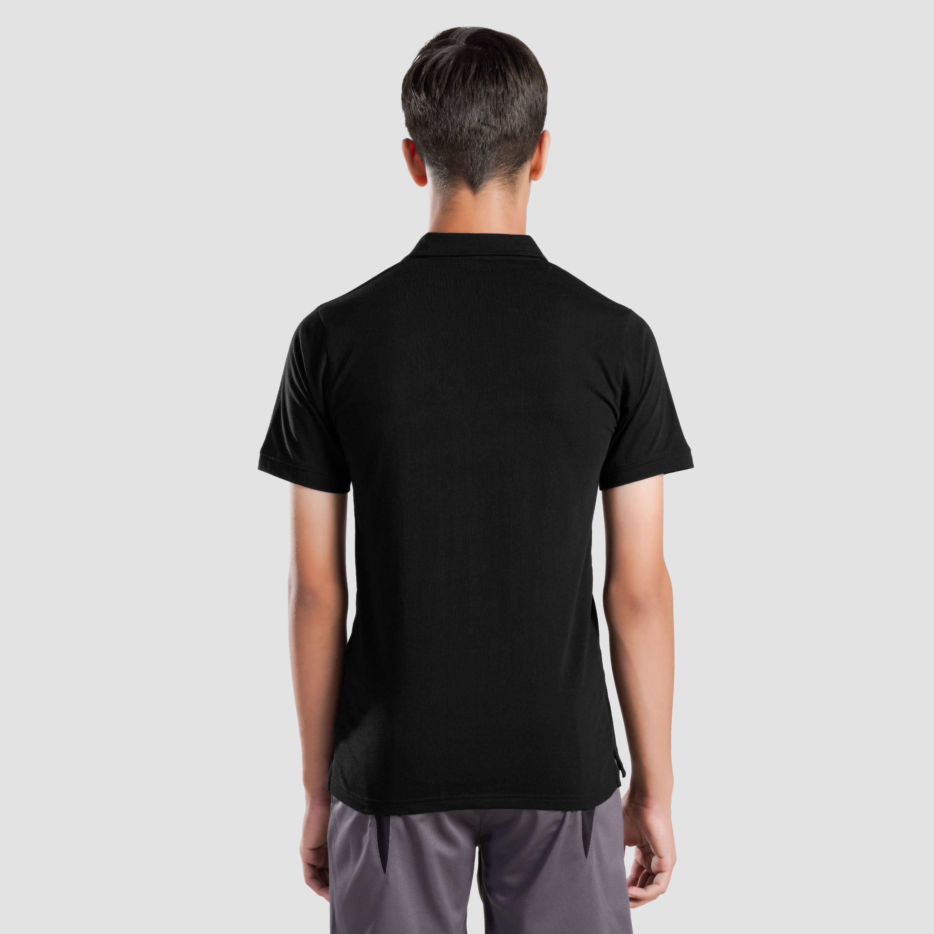 Youth GA Polo (Black)