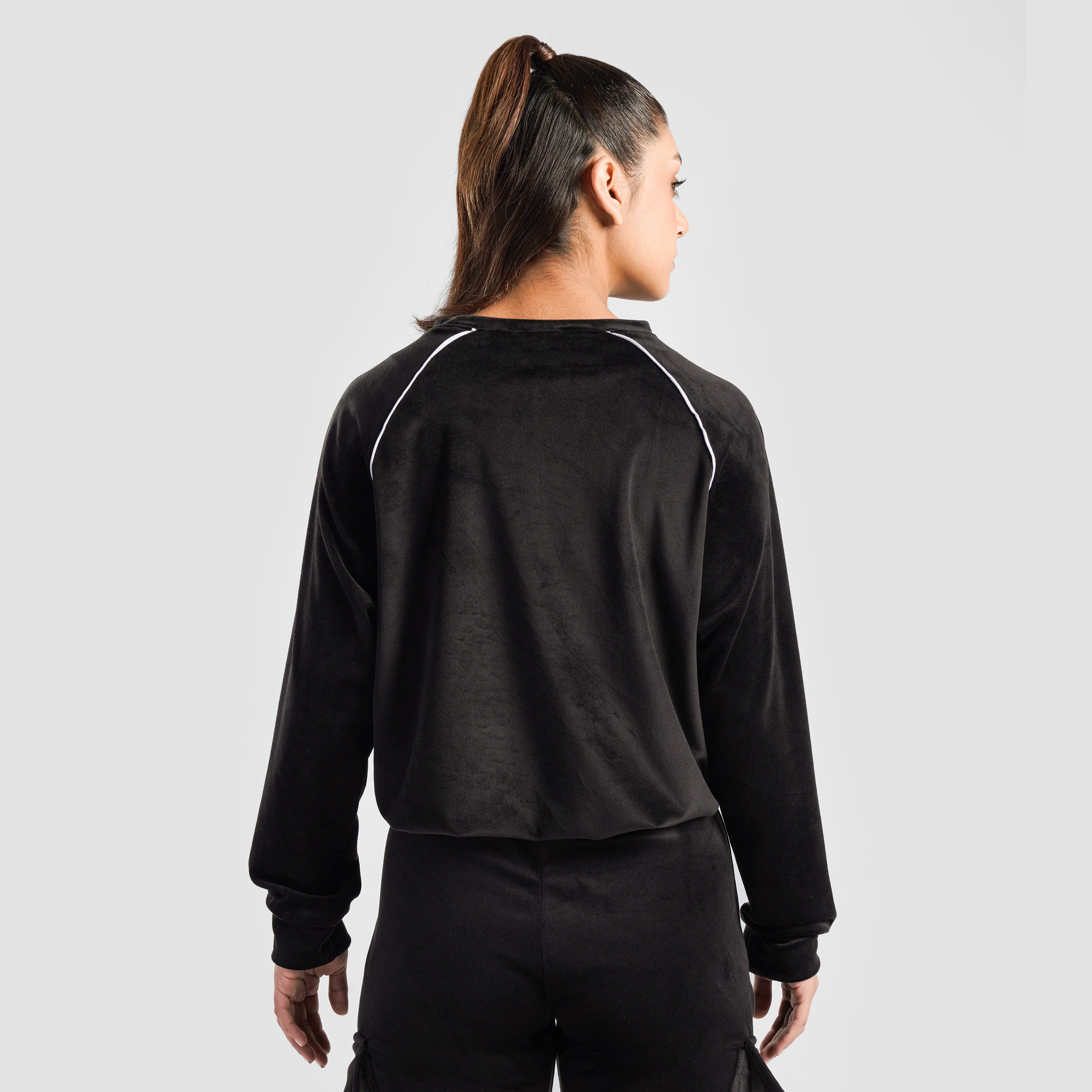 Velour SweatShirt (Black)