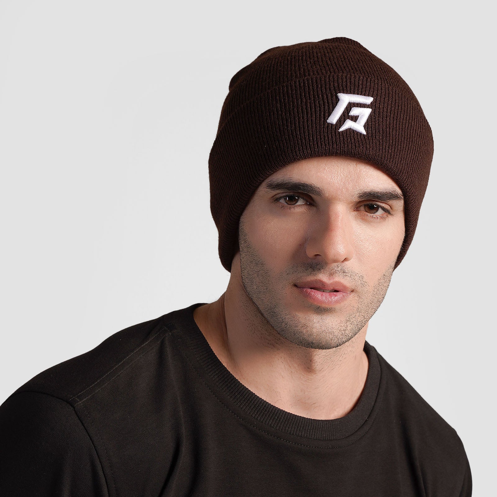 GA Peak Beanie (Brown)