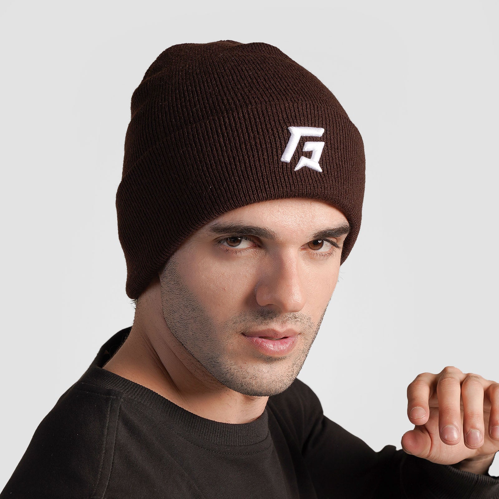 GA Peak Beanie (Brown)