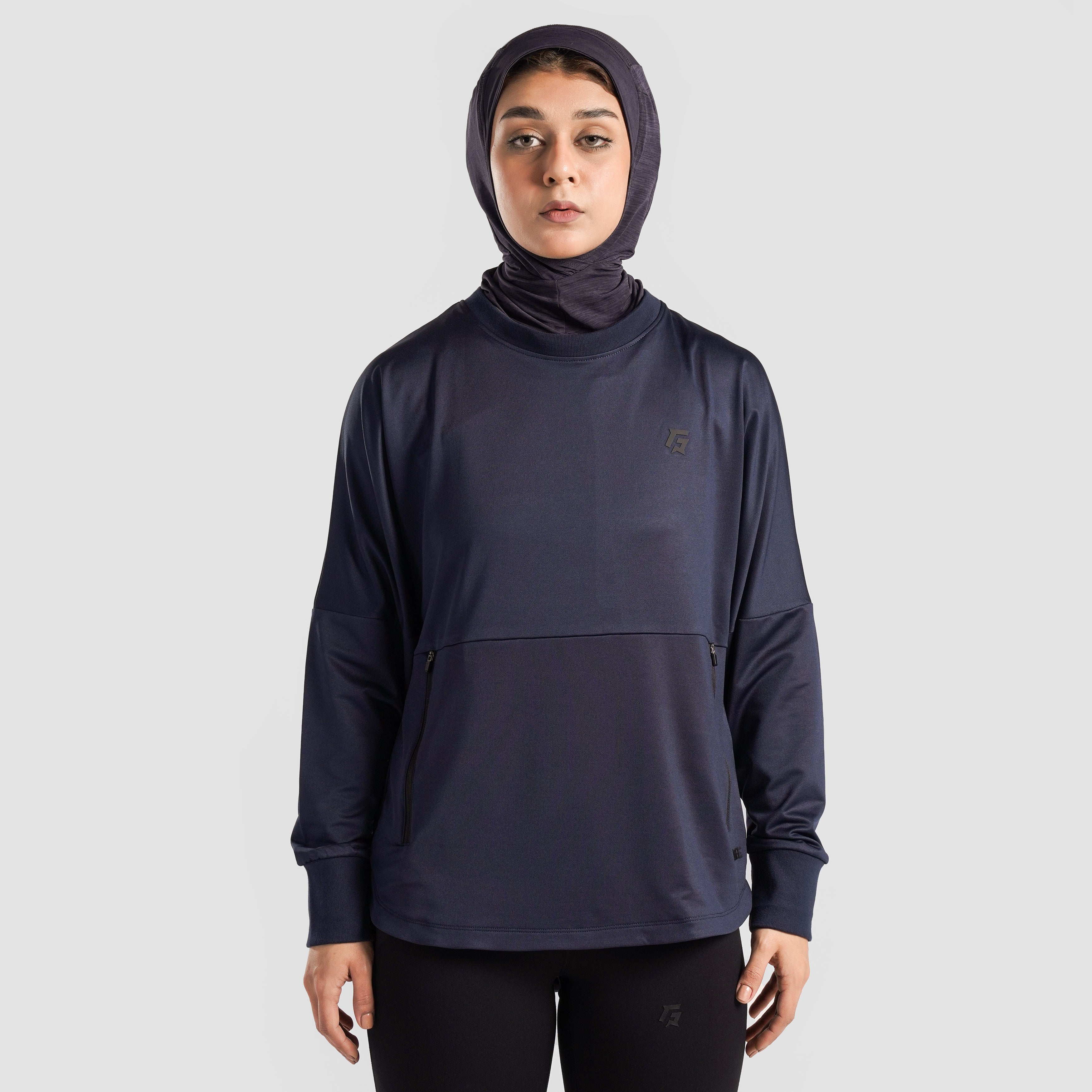 Motion Flow Long Top (Navy)