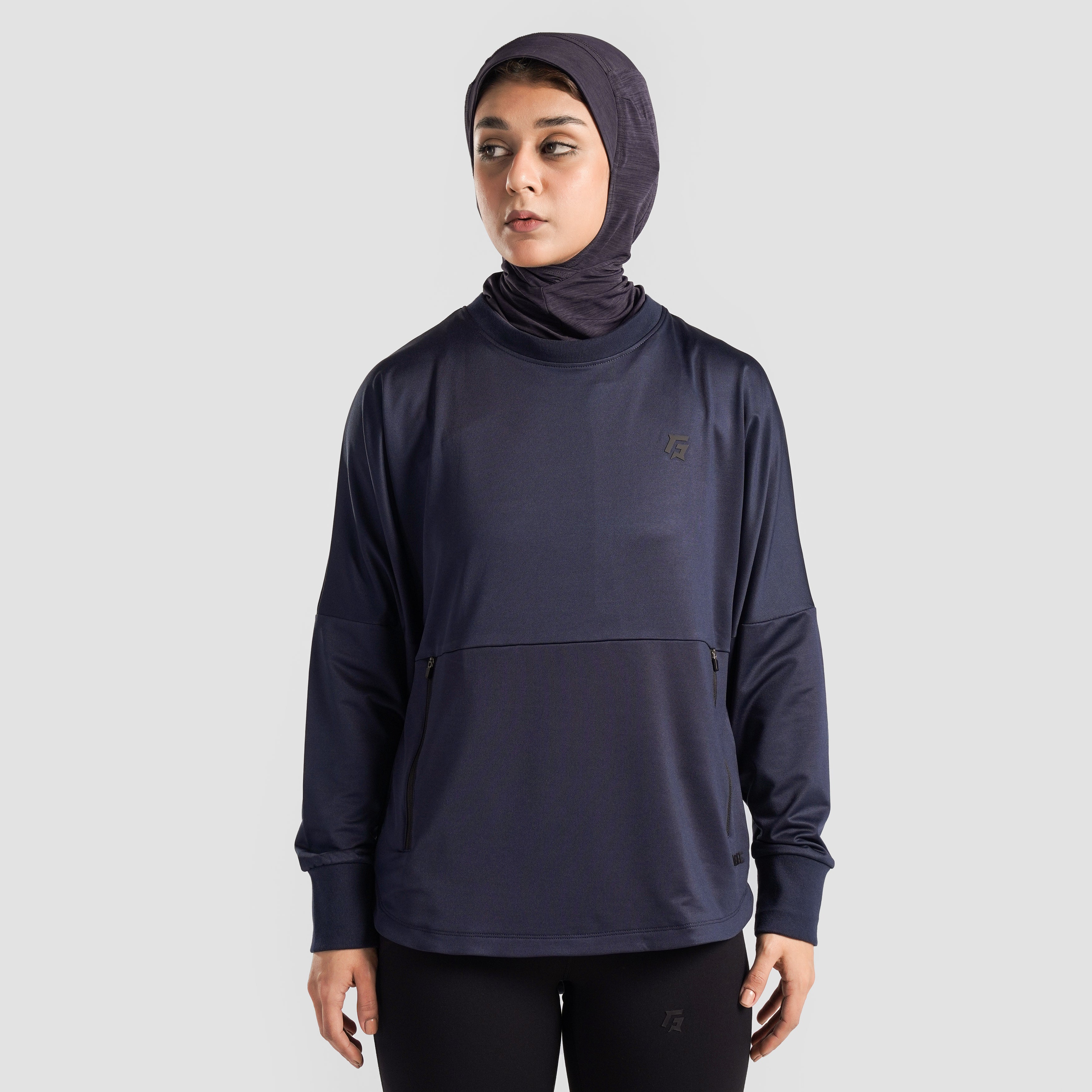 Motion Flow Long Top (Navy)