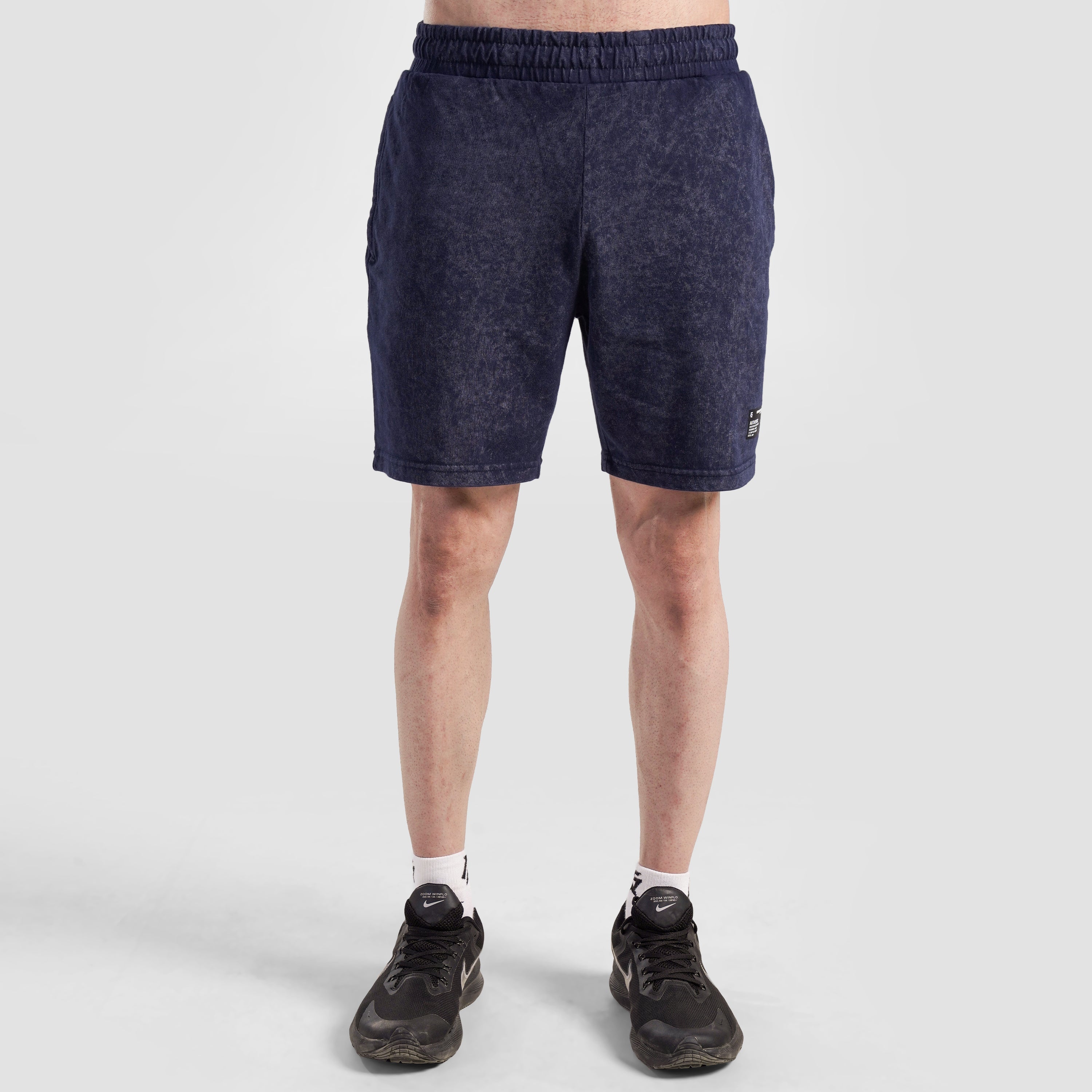 Core Stone Wash Shorts (Navy)