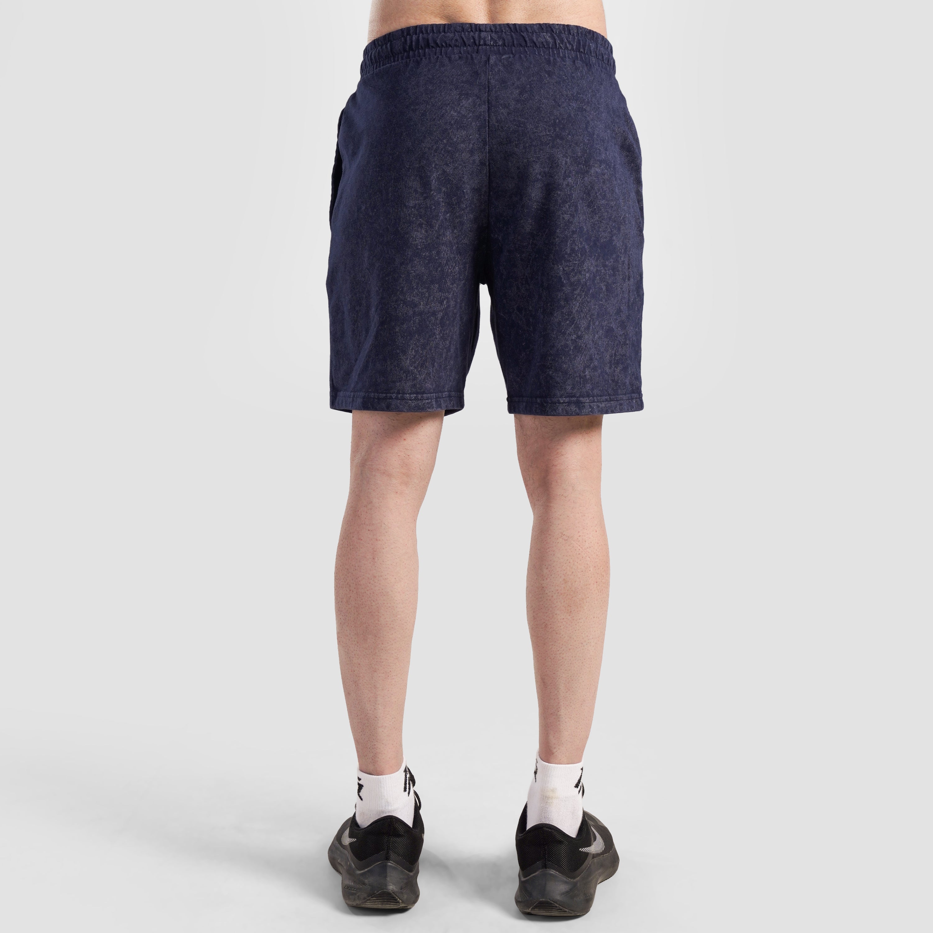 Core Stone Wash Shorts (Navy)