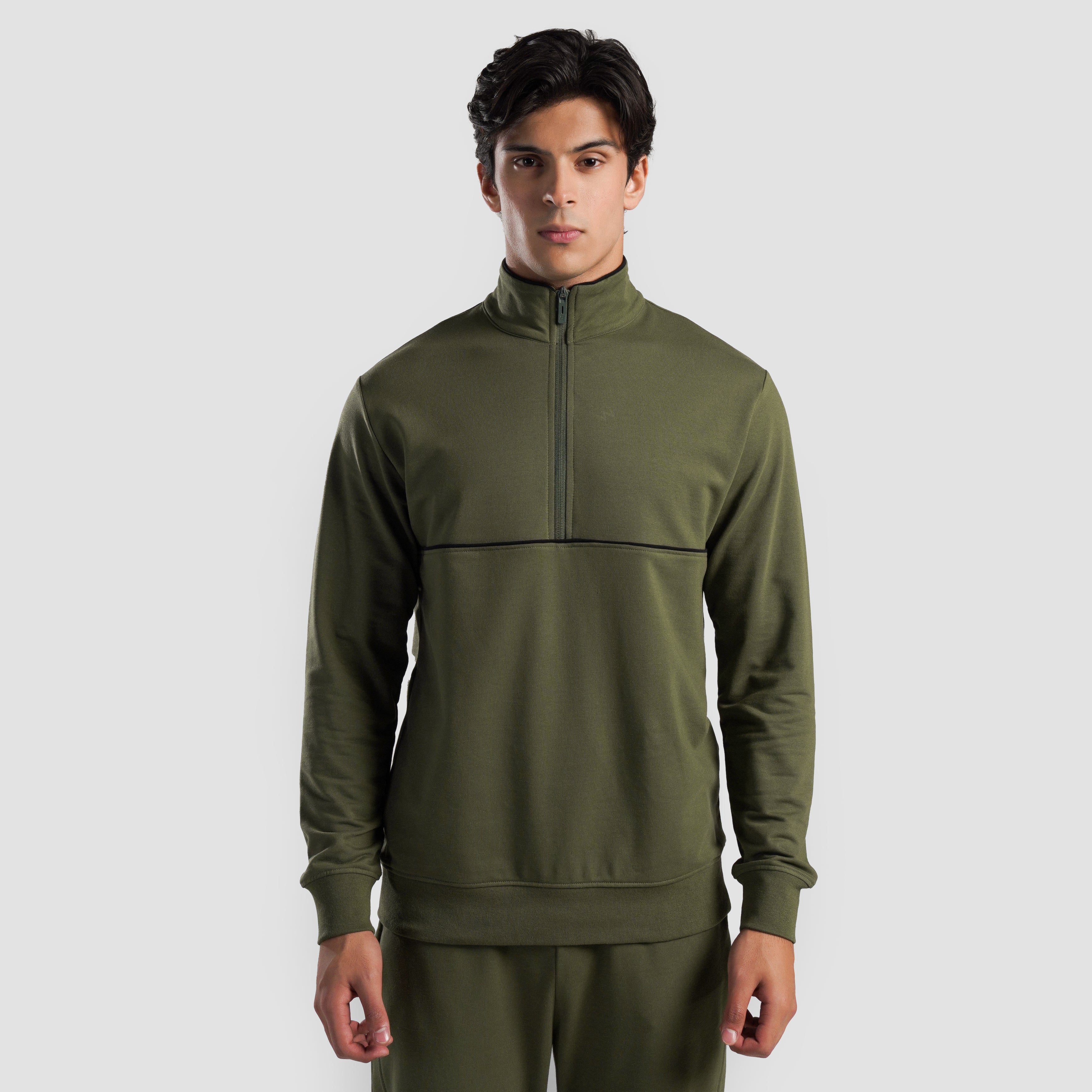 Shift Half Zip (Olive)