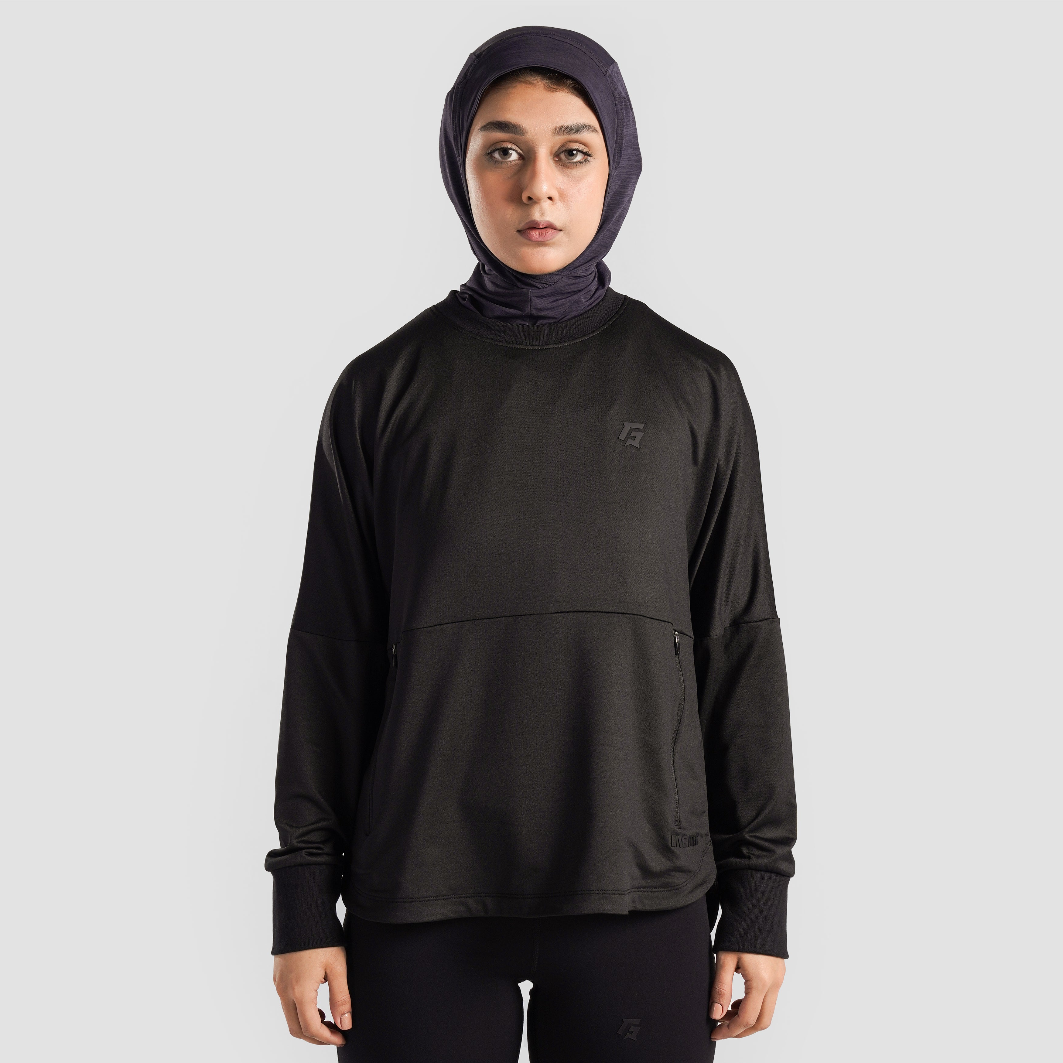 Motion Flow Long Top (Black)