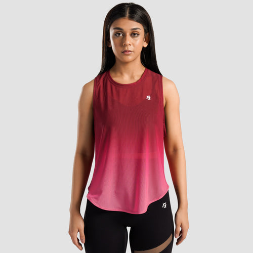 Vital Mesh Cover Up Top (Red)