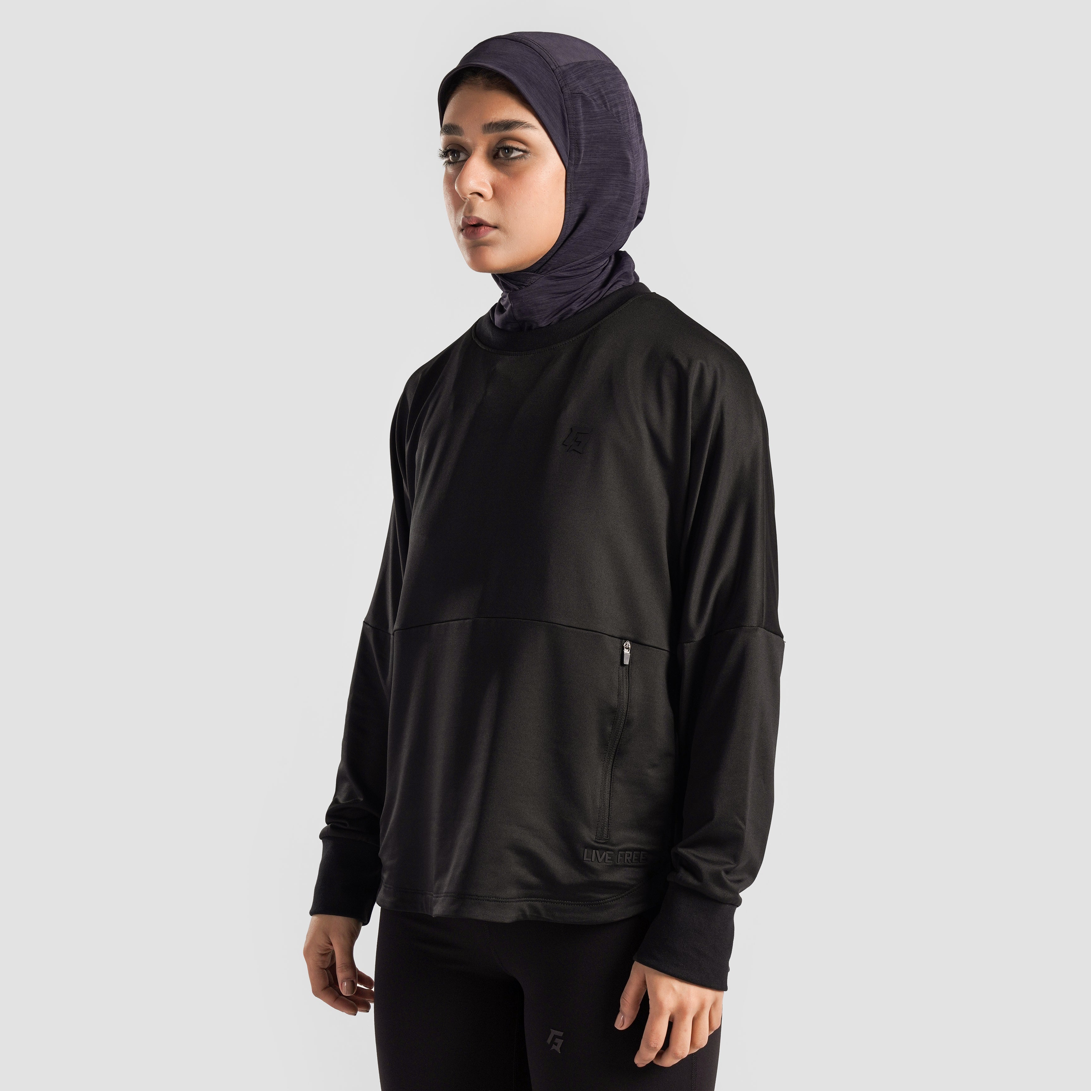 Motion Flow Long Top (Black)