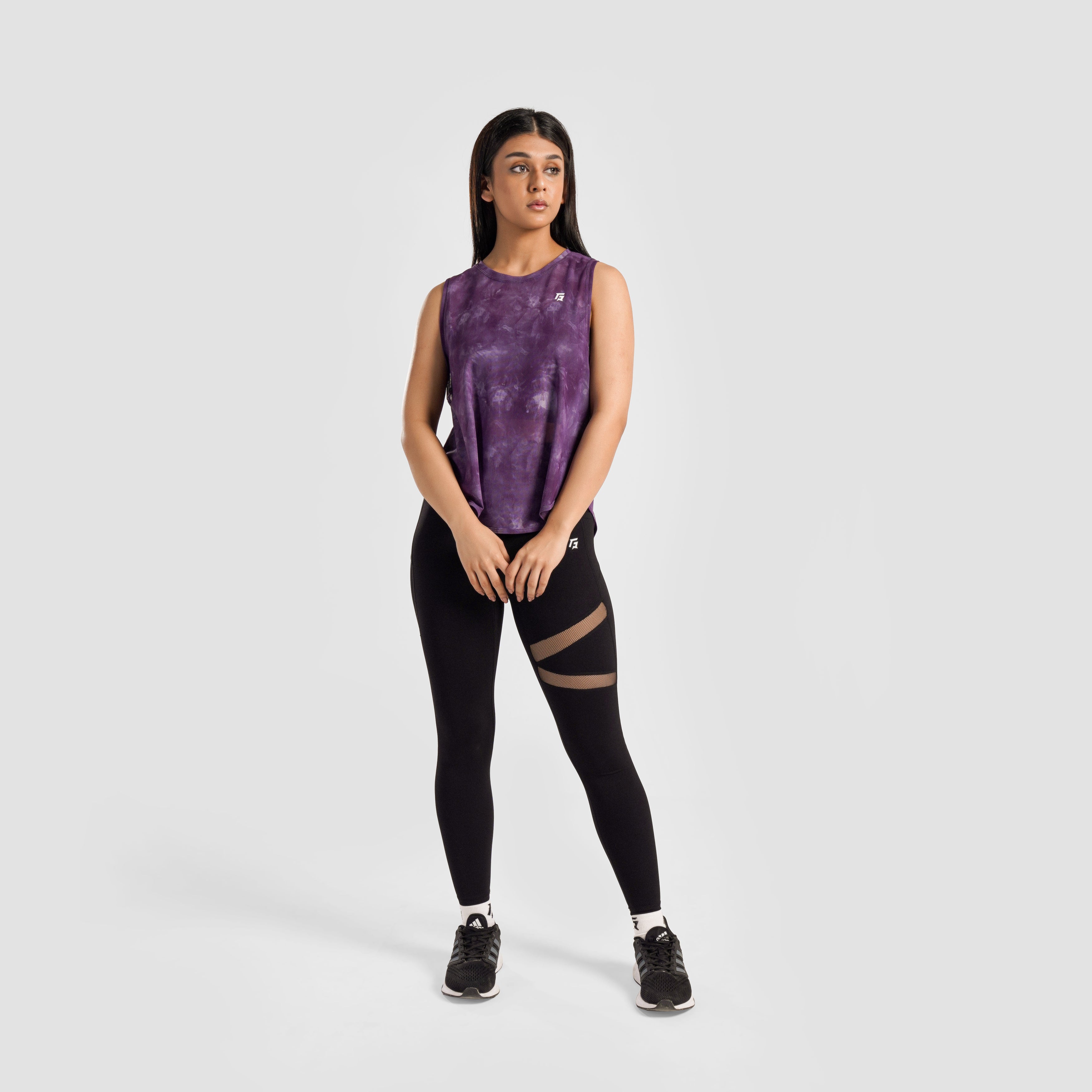 Vital Mesh Cover Up Top (Purple)