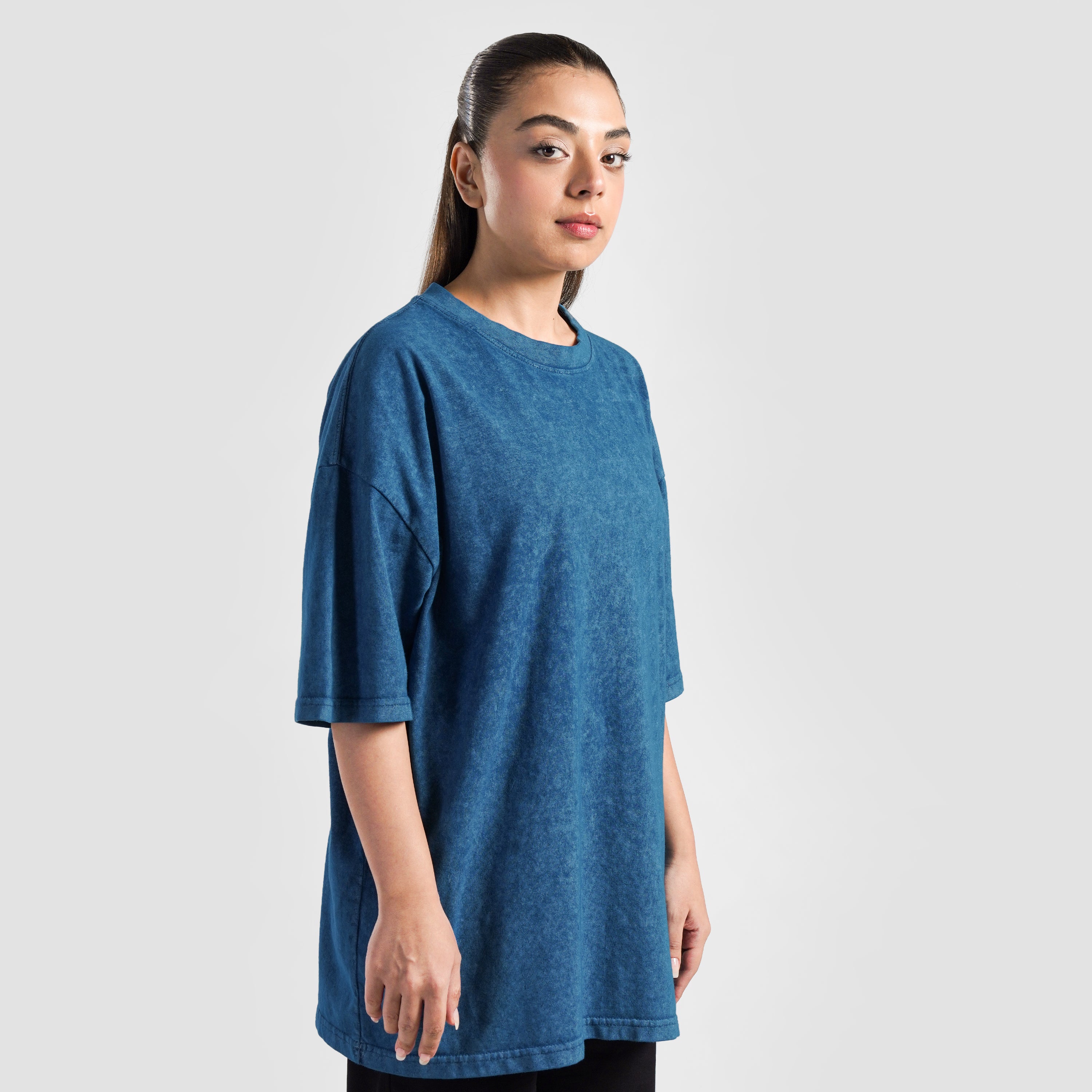 Core Stone Wash Tee (Mid Blue)