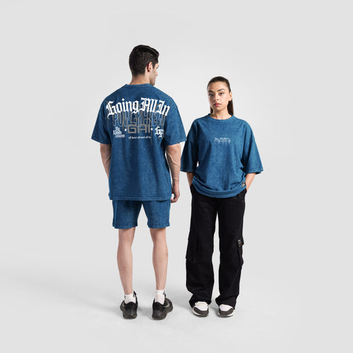 Core Stone Wash Tee 2.0 (Mid Blue)
