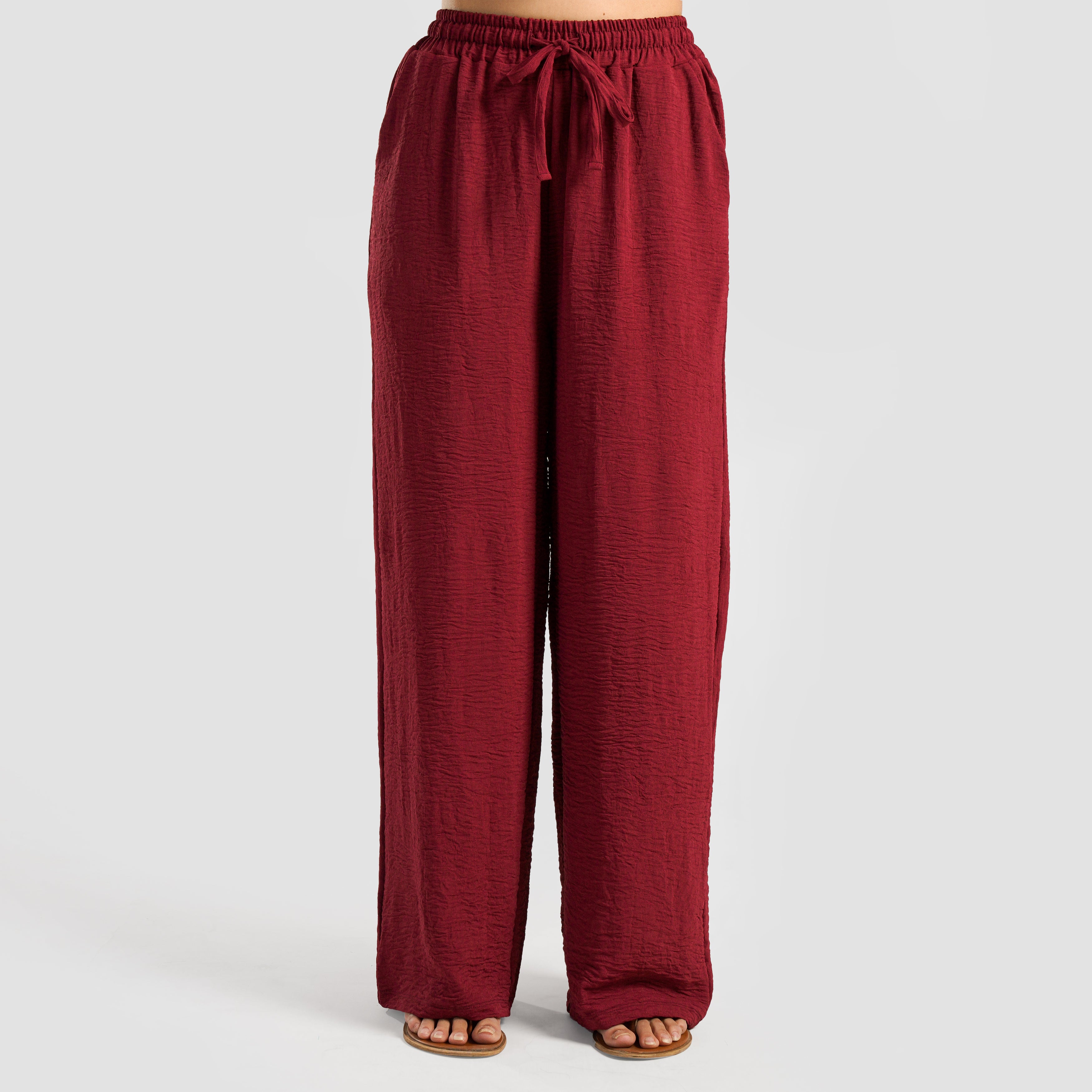 Ease Trousers (Maroon)