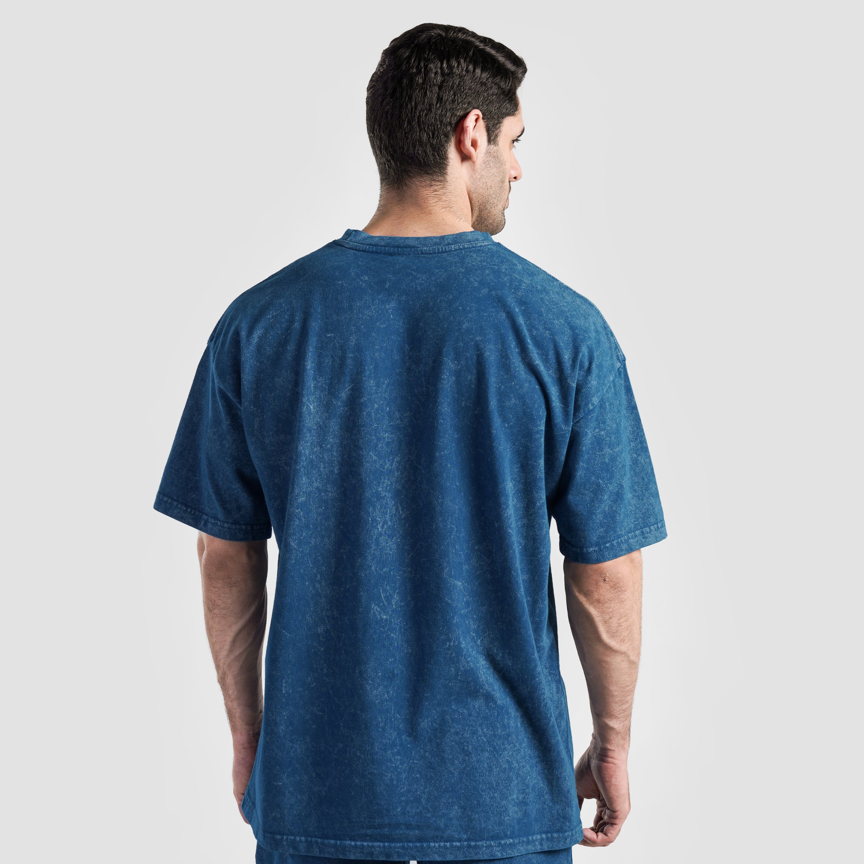 Core Stone Wash Tee (Mid Blue)