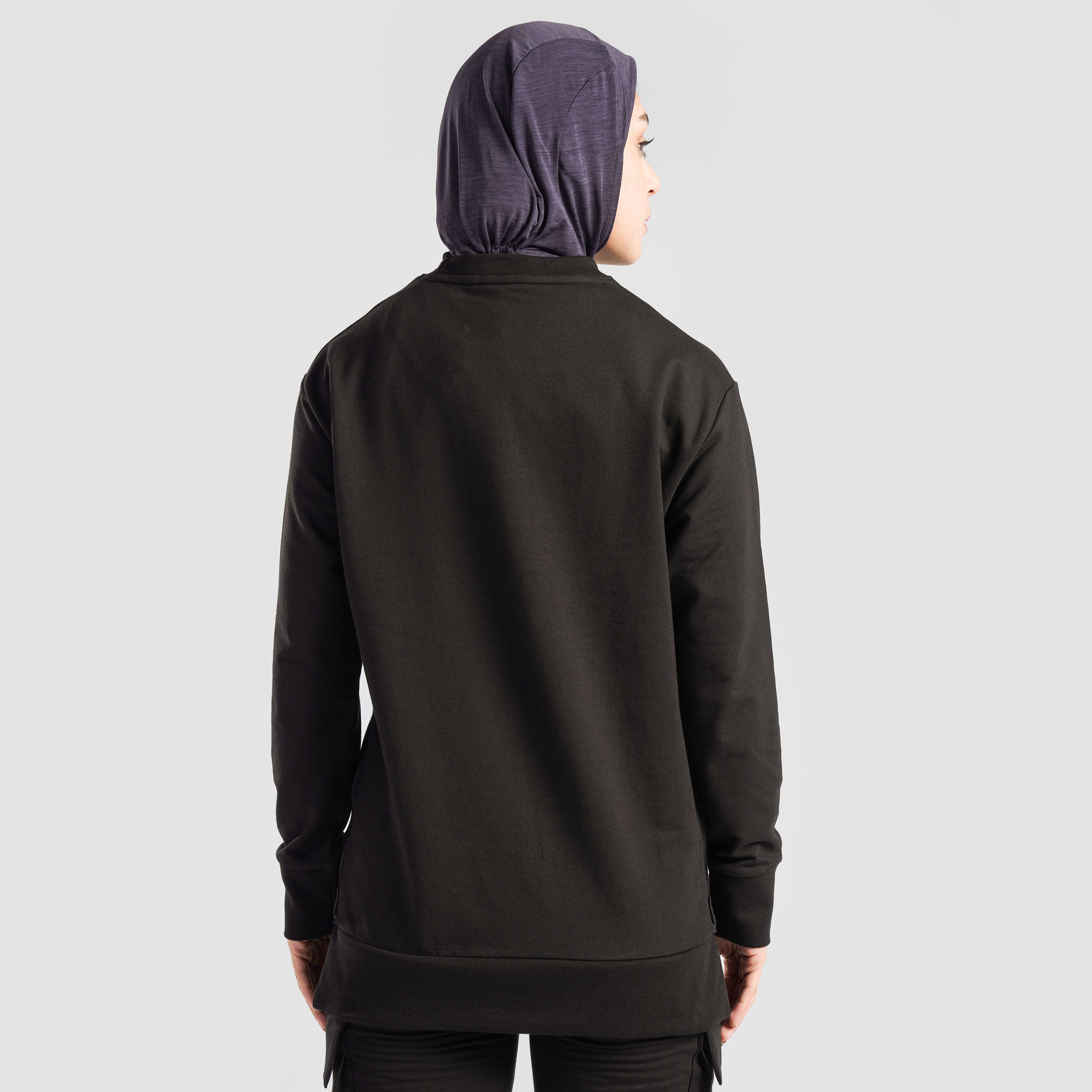 Side Zip Up Top (Black)