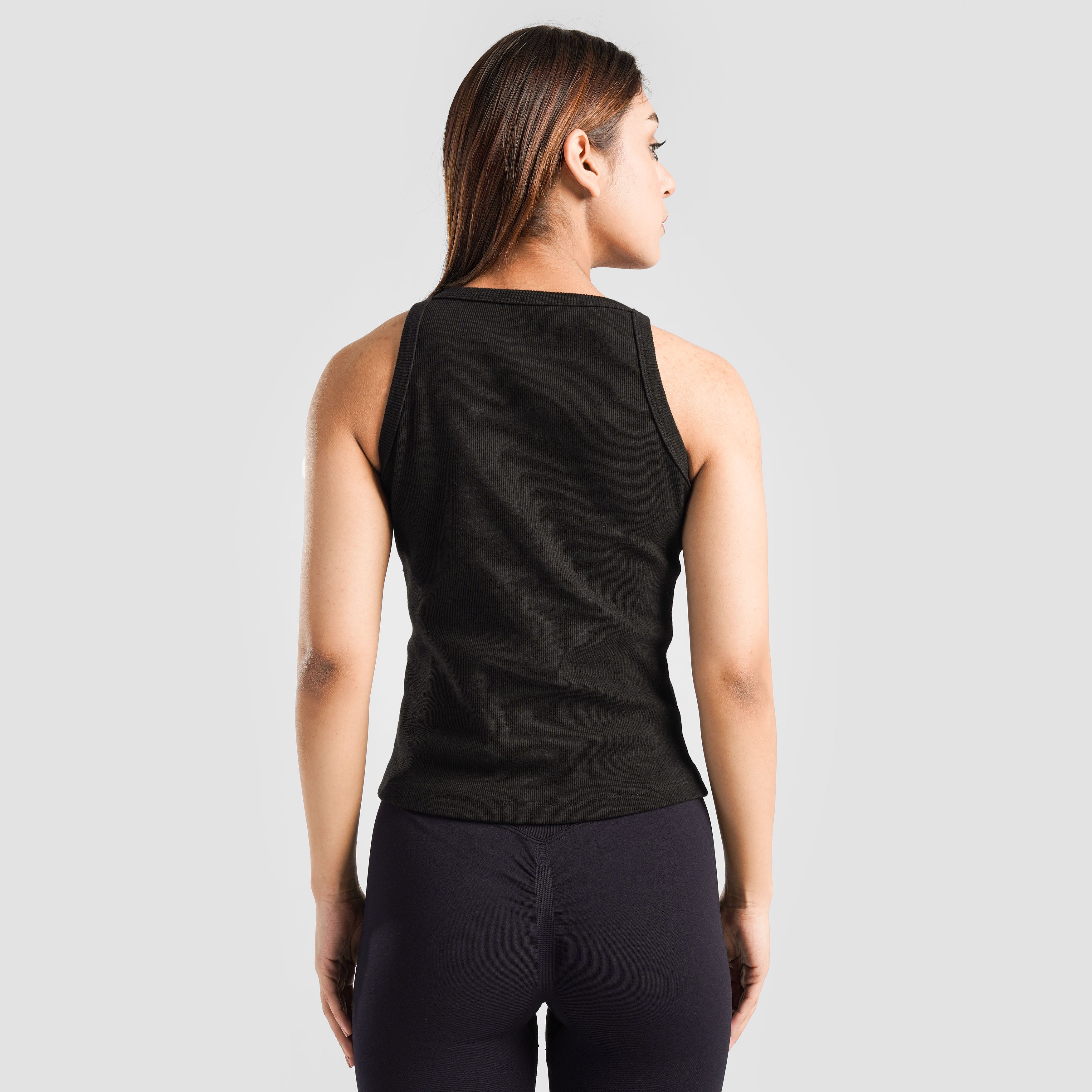 Ribbed Tank (Black)