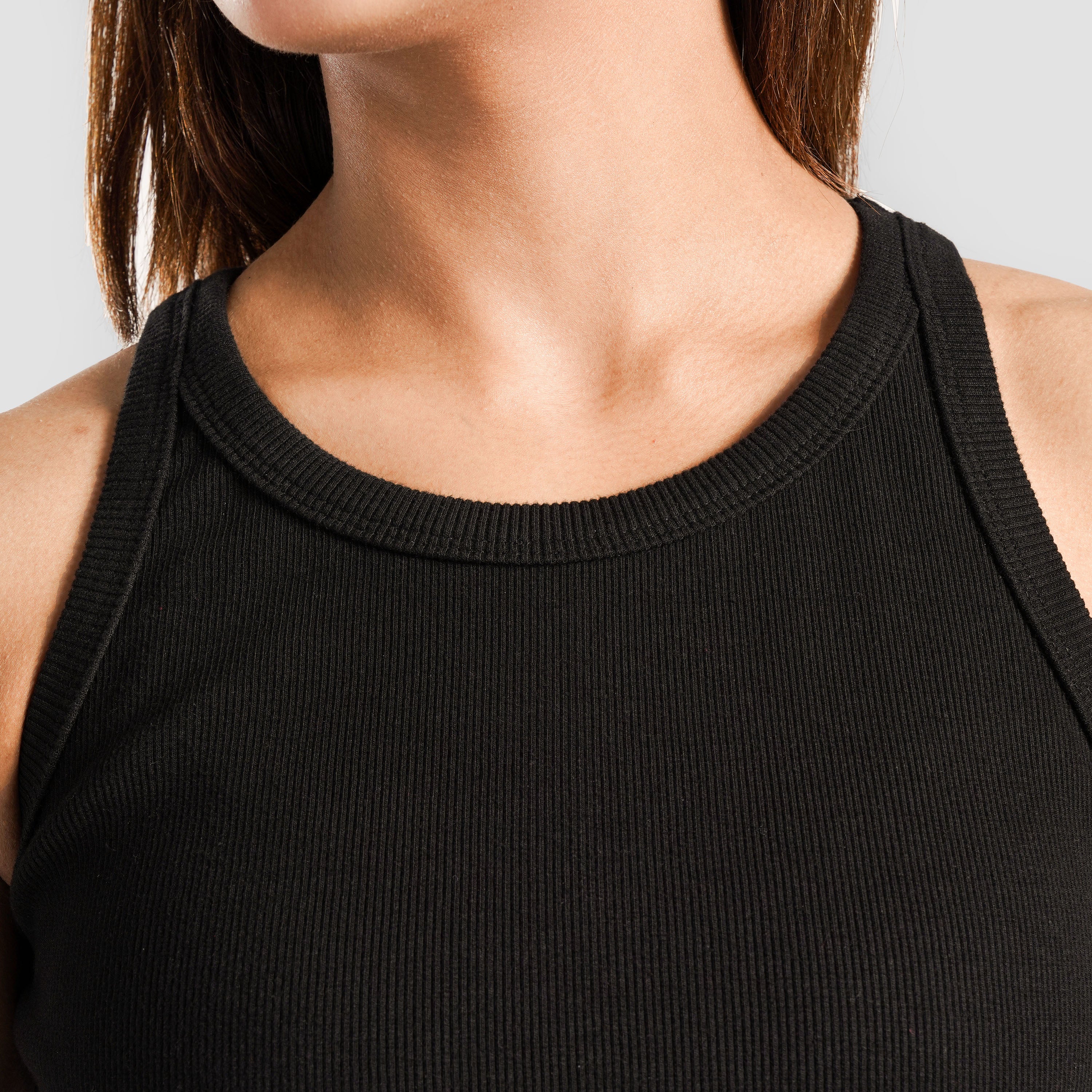 Ribbed Tank (Black)