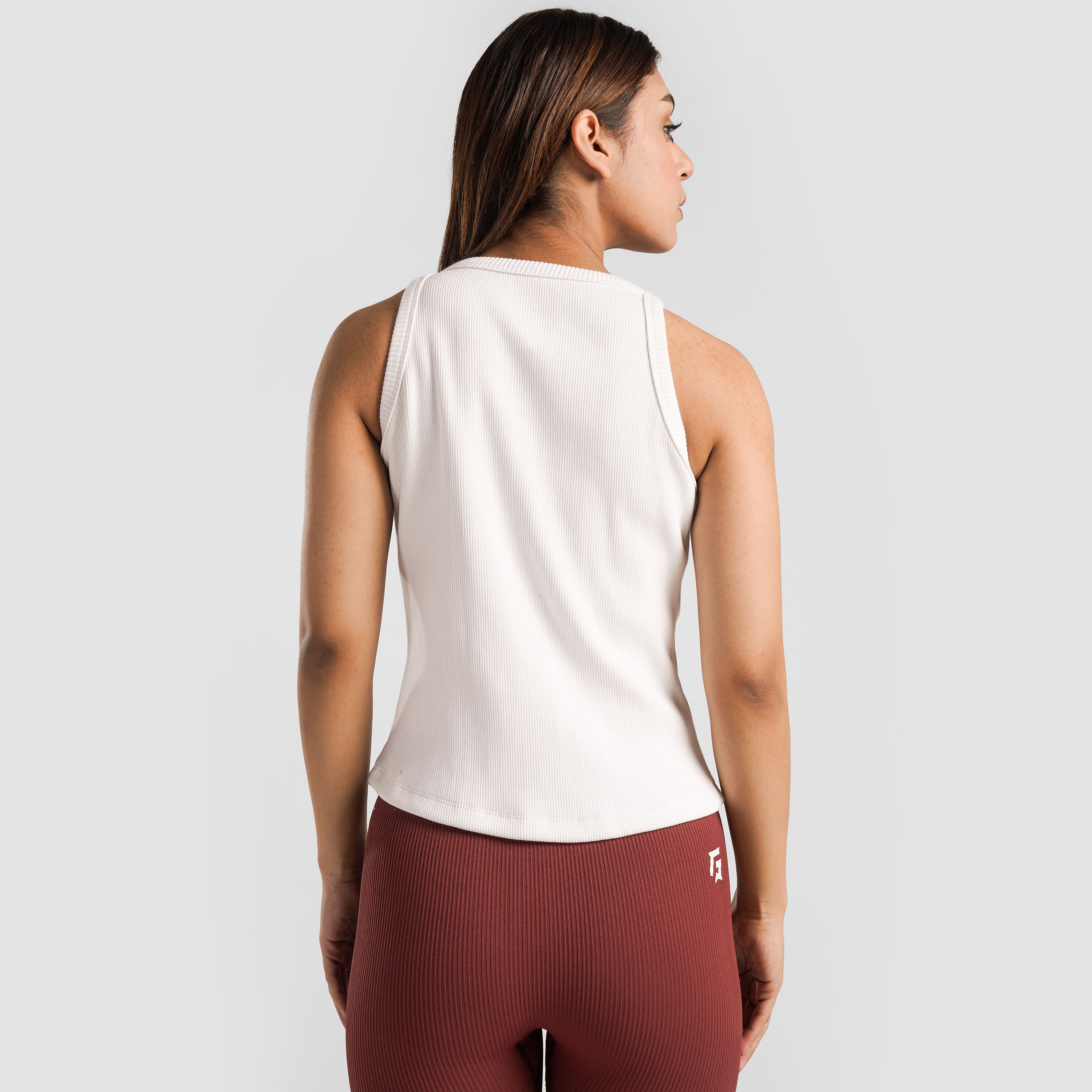 Ribbed Tank (White)