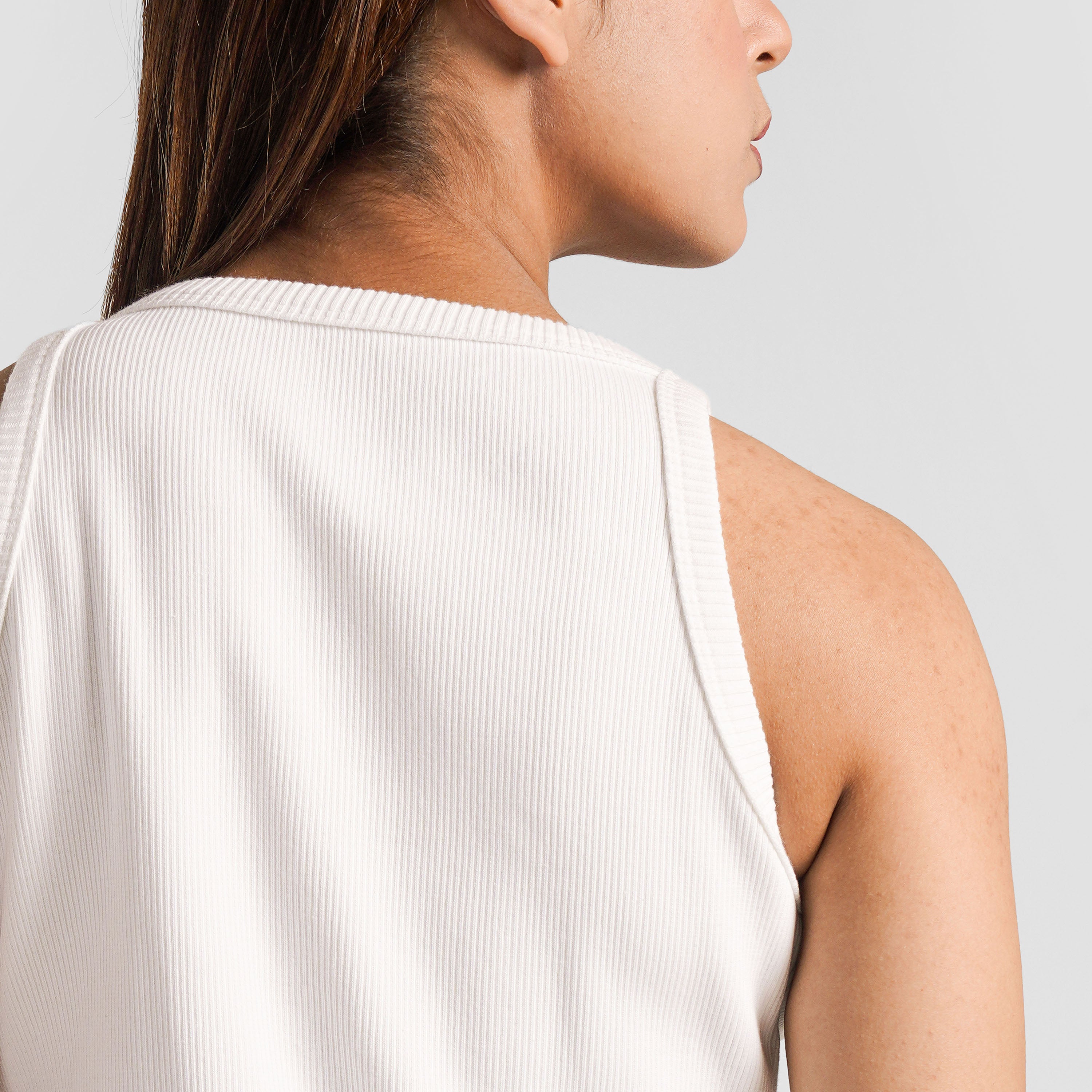 Ribbed Tank (White)