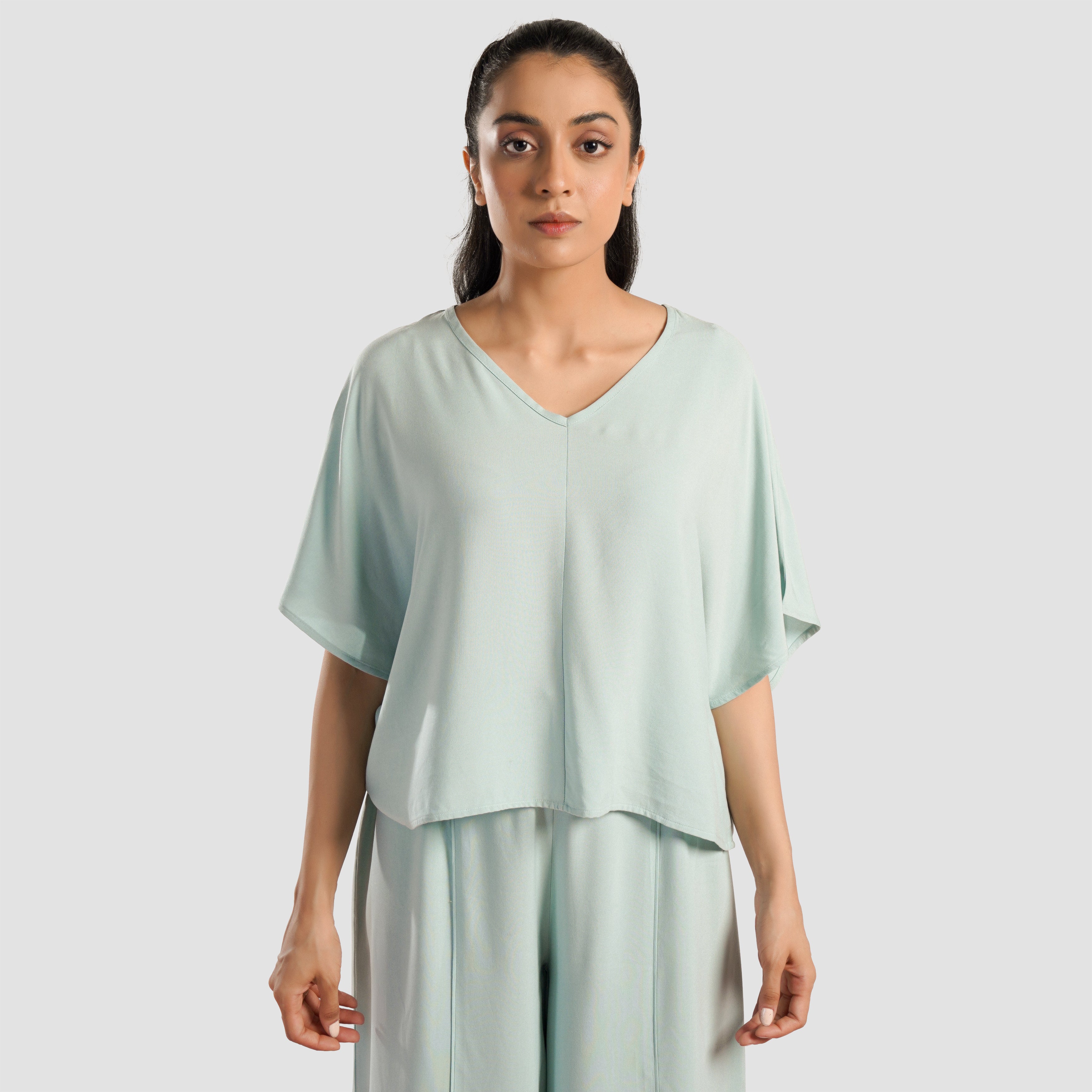 Yoga Woven Top (Mint)