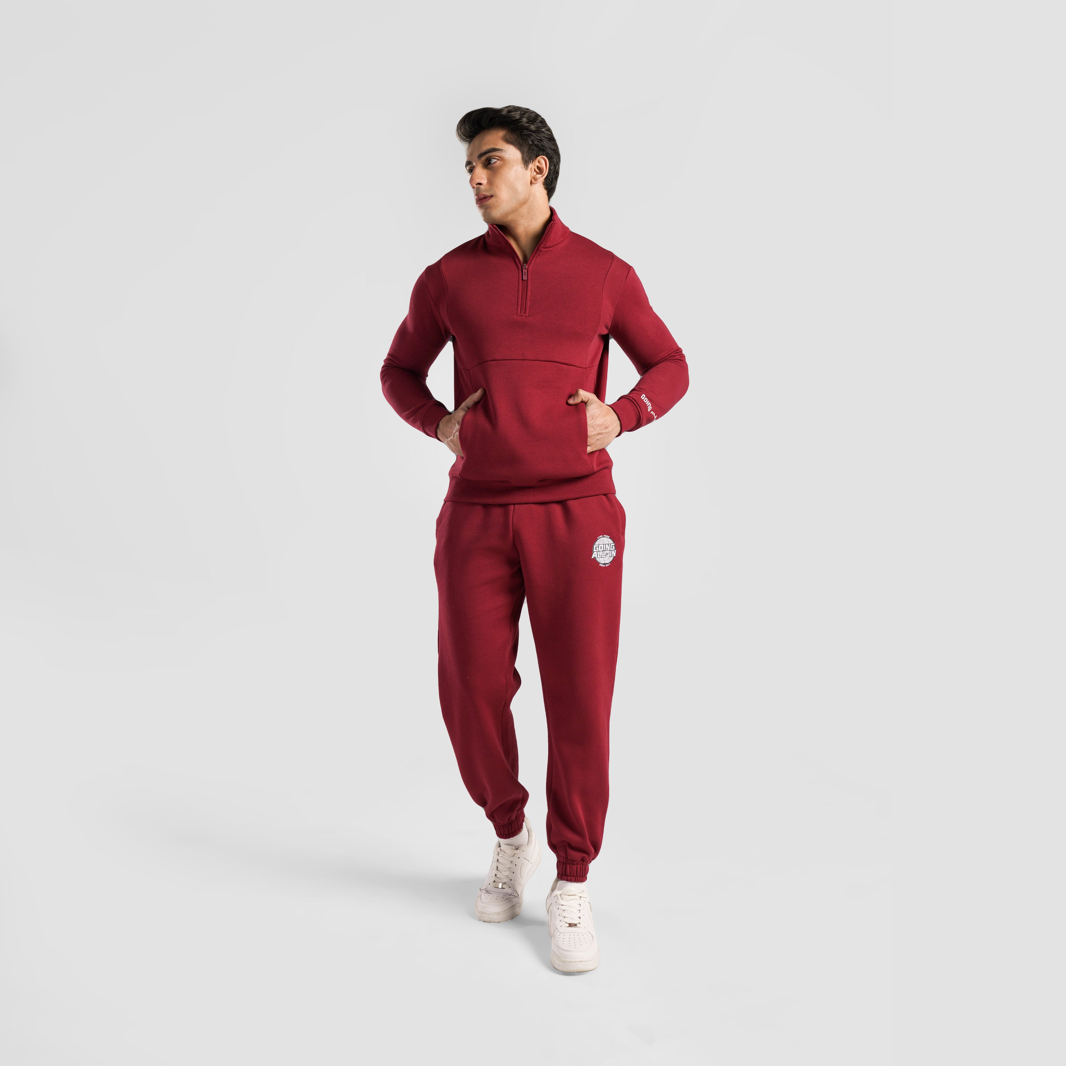 Dusk 1/4 Zipper (Maroon)