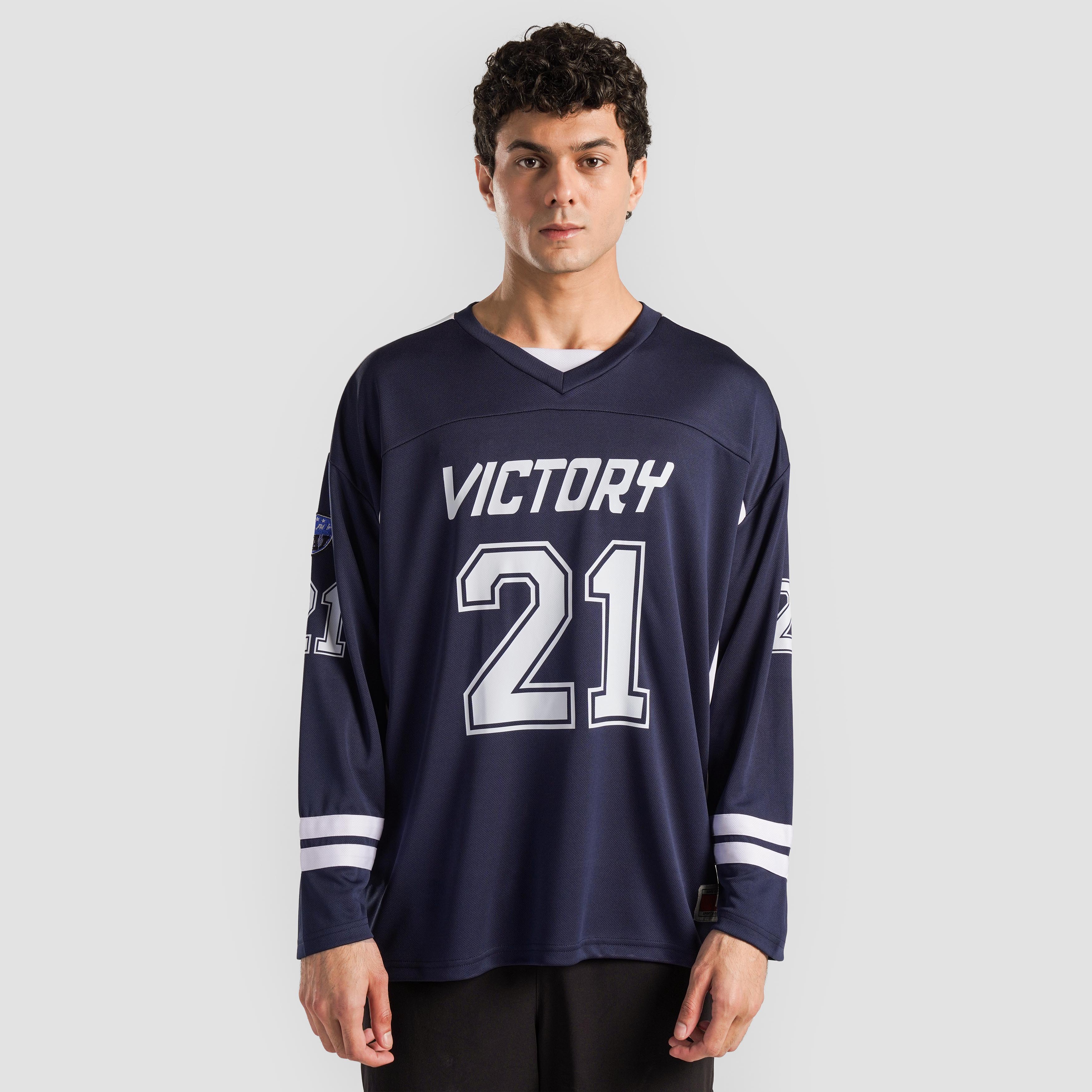 Striker Full Sleeves Jersey (Navy)