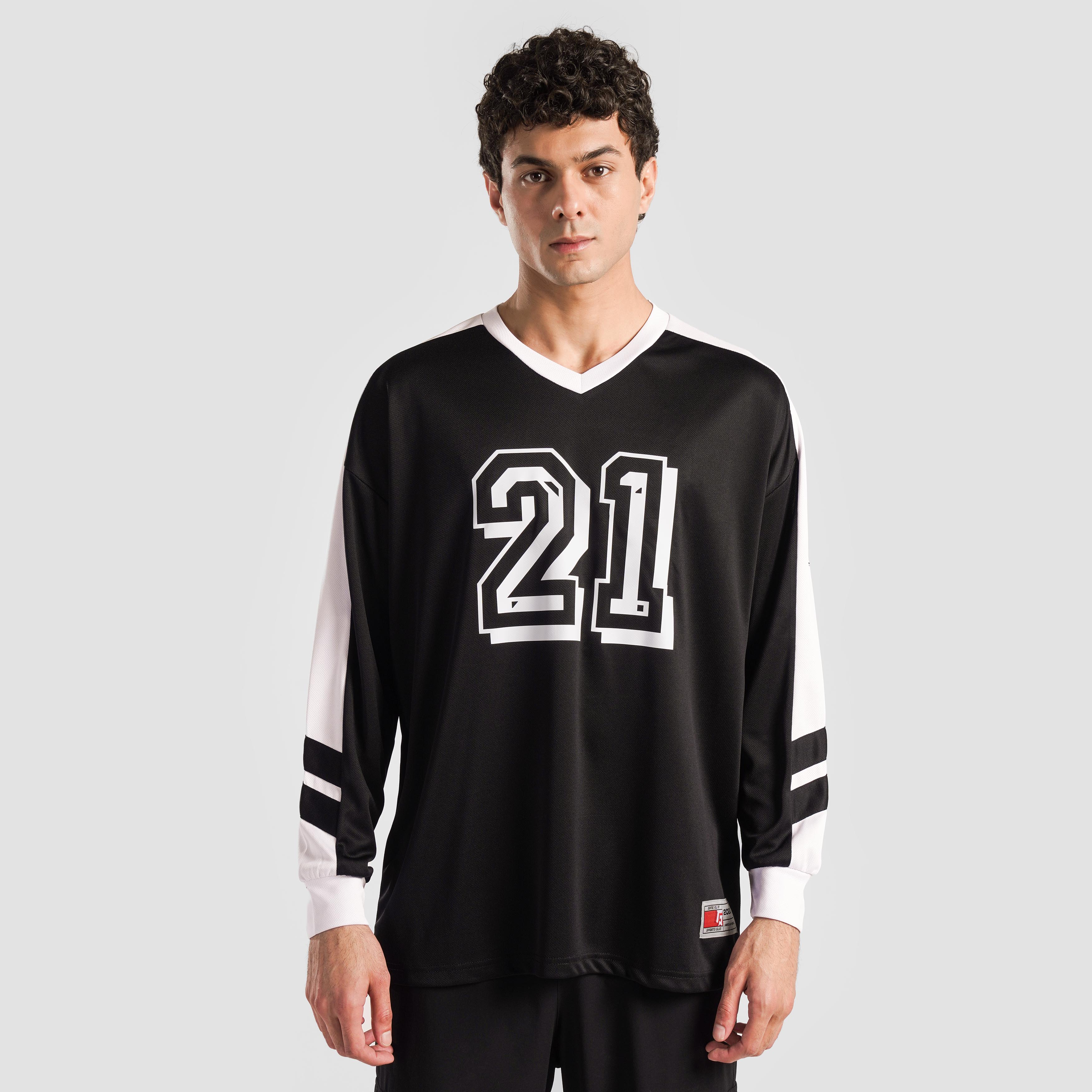 Goal Bound Full Sleeves Jersey (Black)