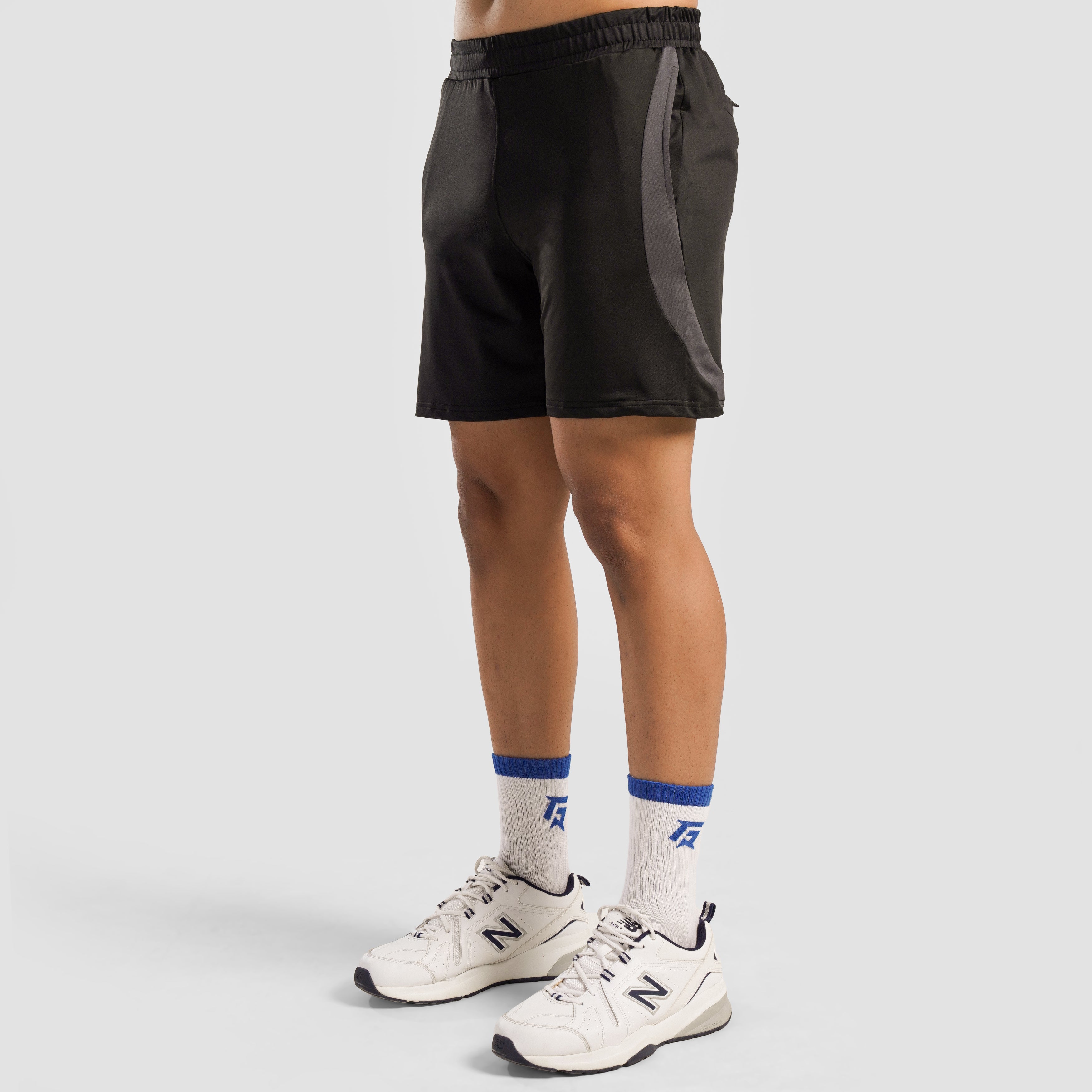 Vortex Stripe Shorts (Black)