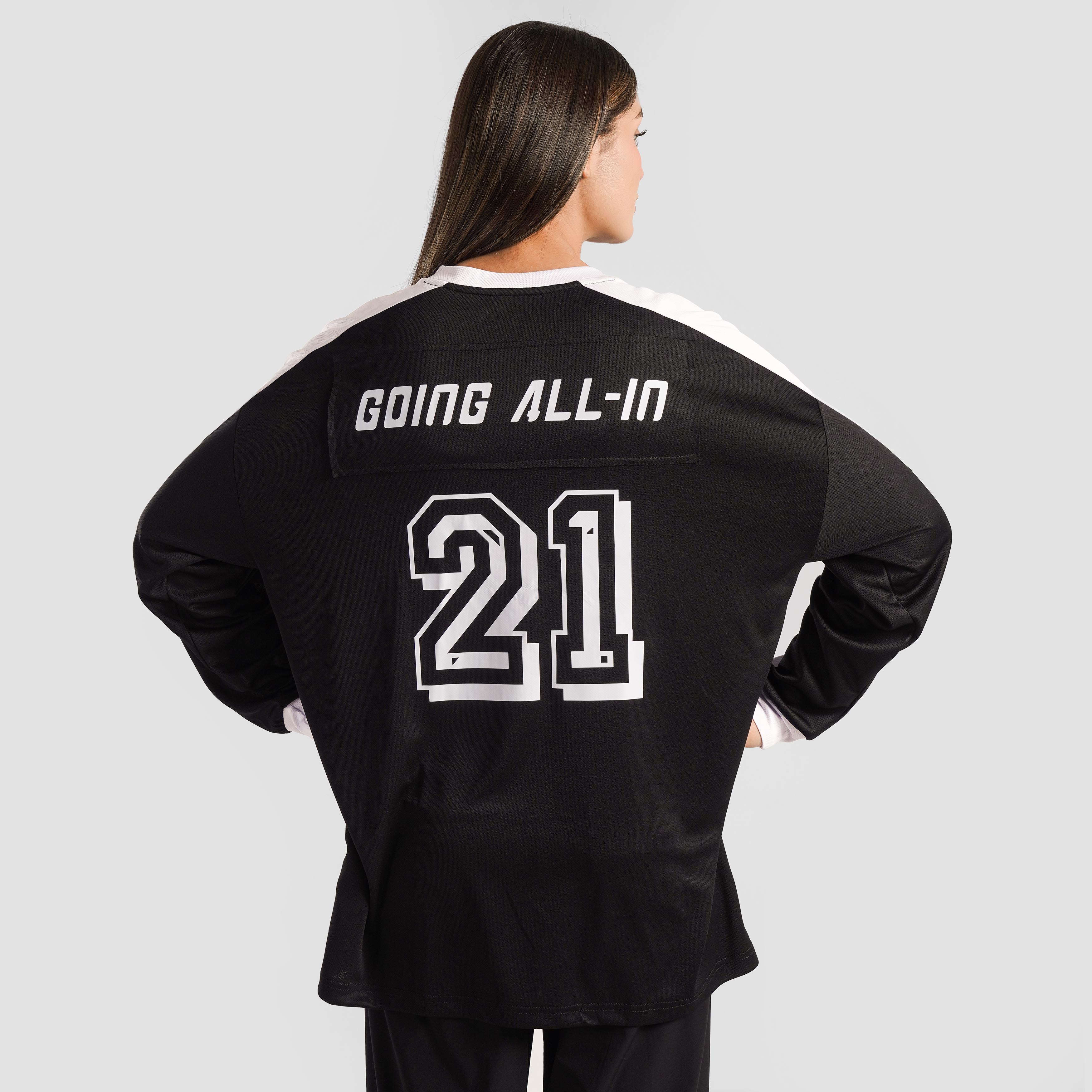 Goal Bound Full Sleeves Jersey (Black)