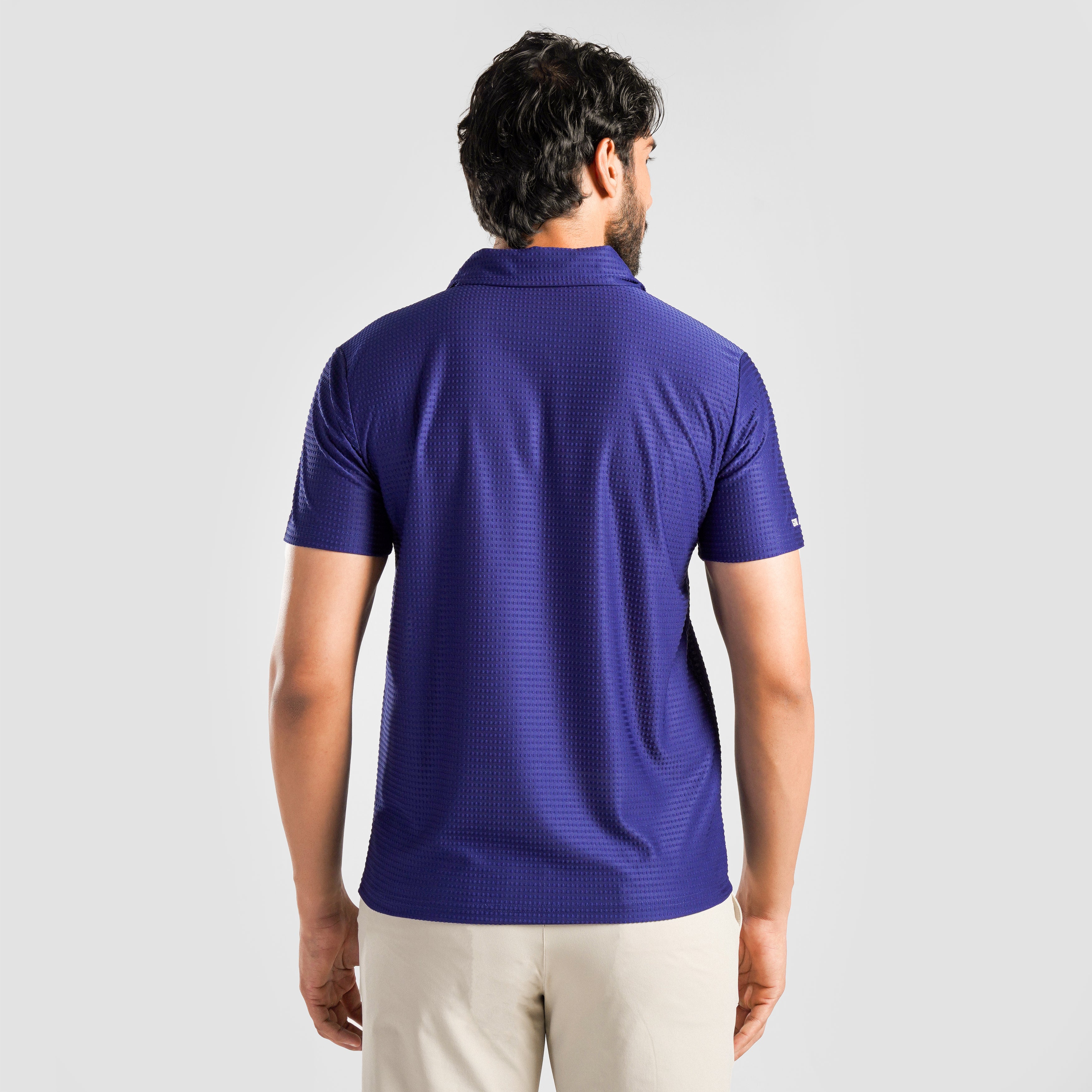 DOT Texture Polo (Royal Blue)