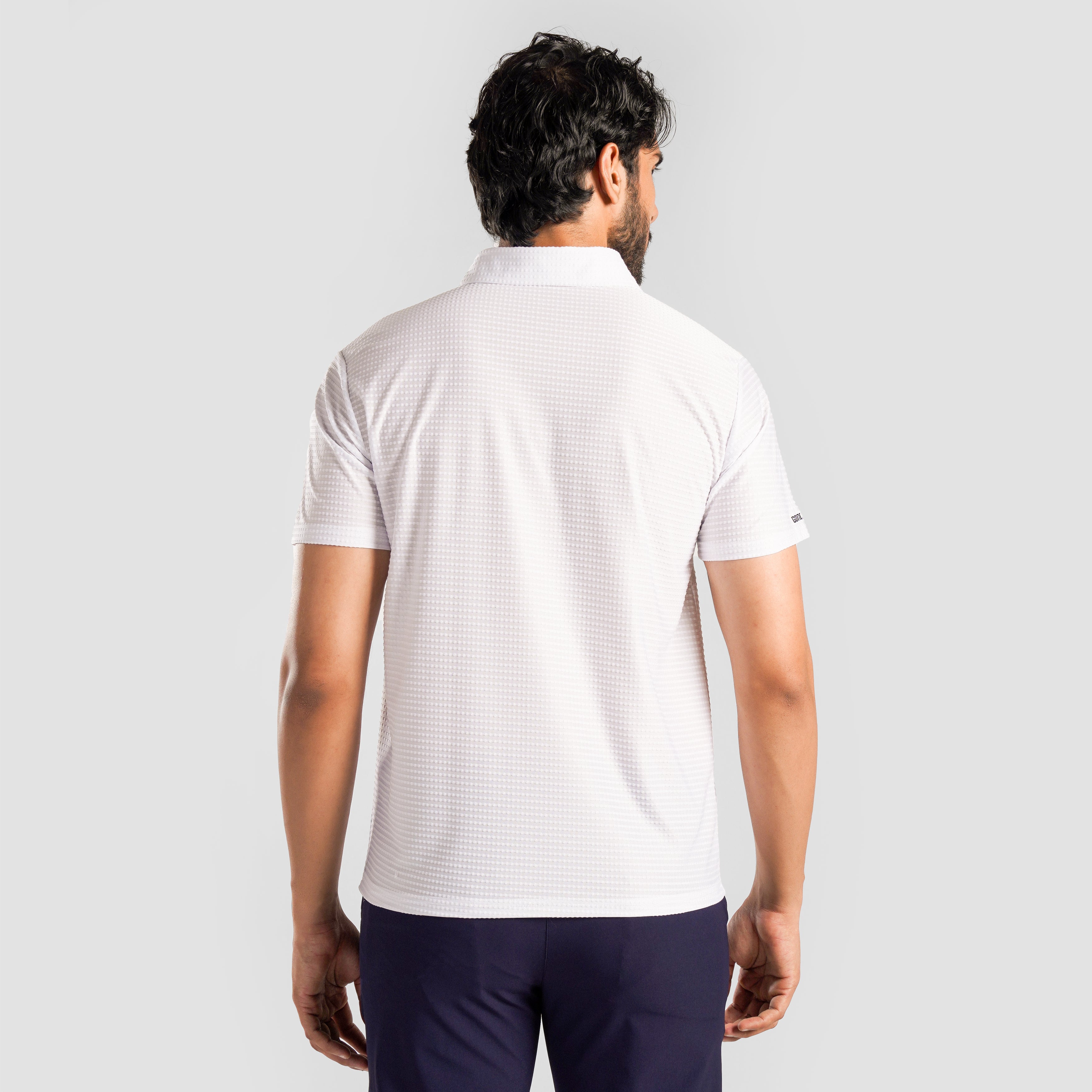 DOT Texture Polo (White)
