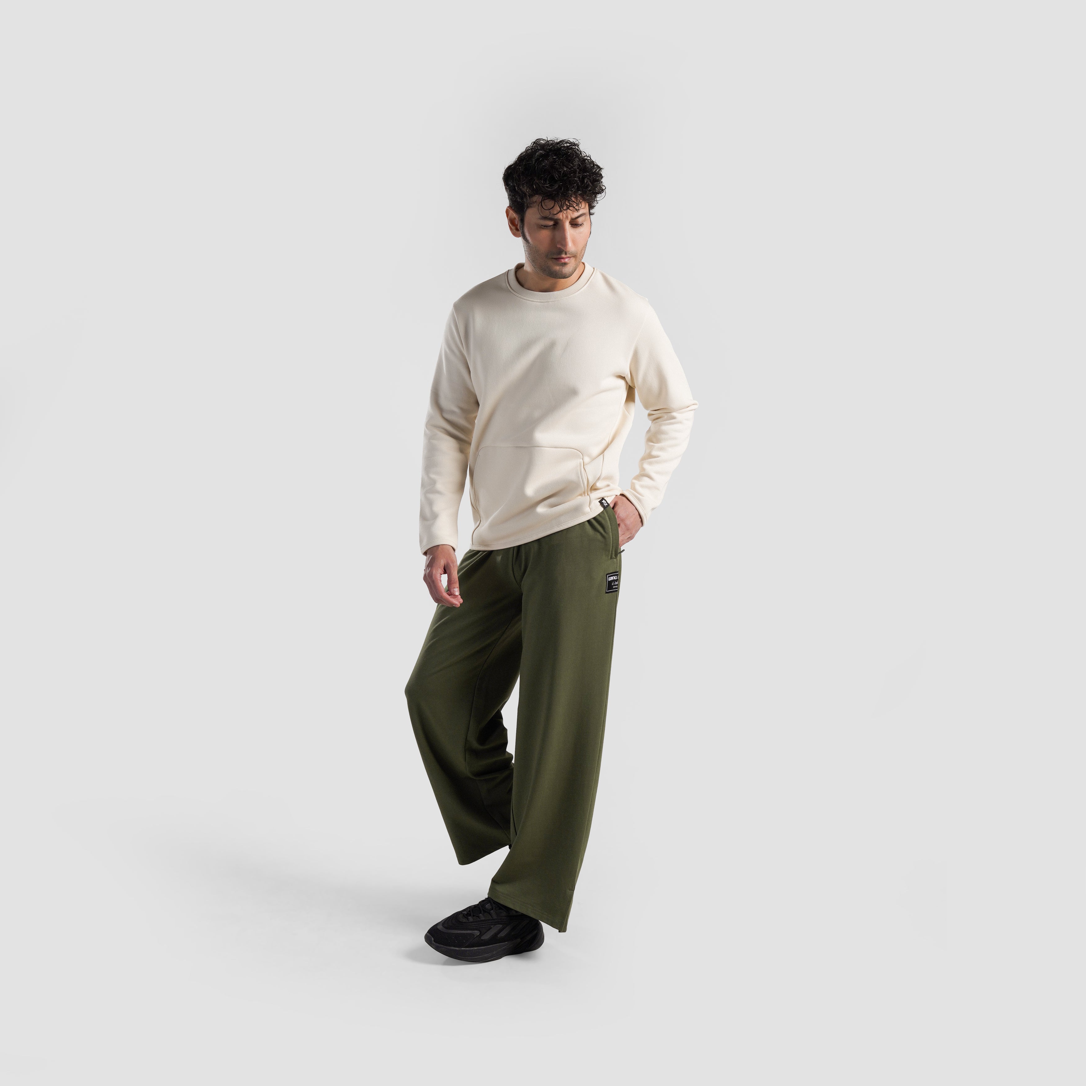 WideFlex Trousers (Olive)