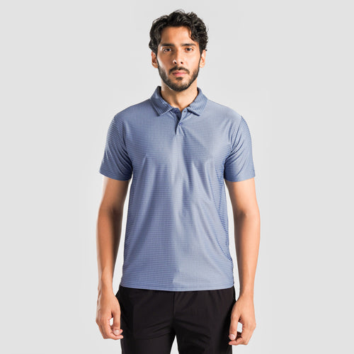 DOT Texture Polo (JK Blue)