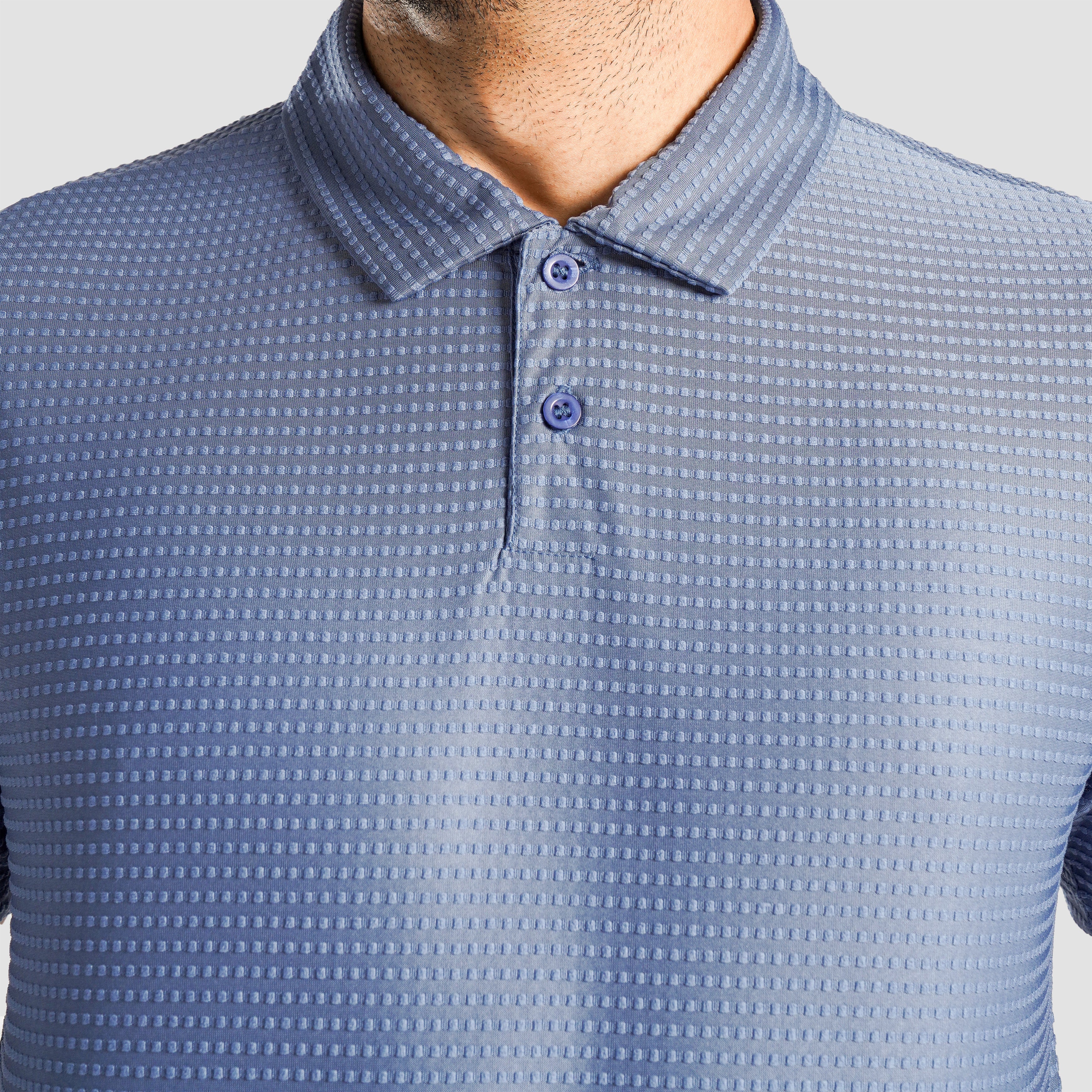 DOT Texture Polo (JK Blue)