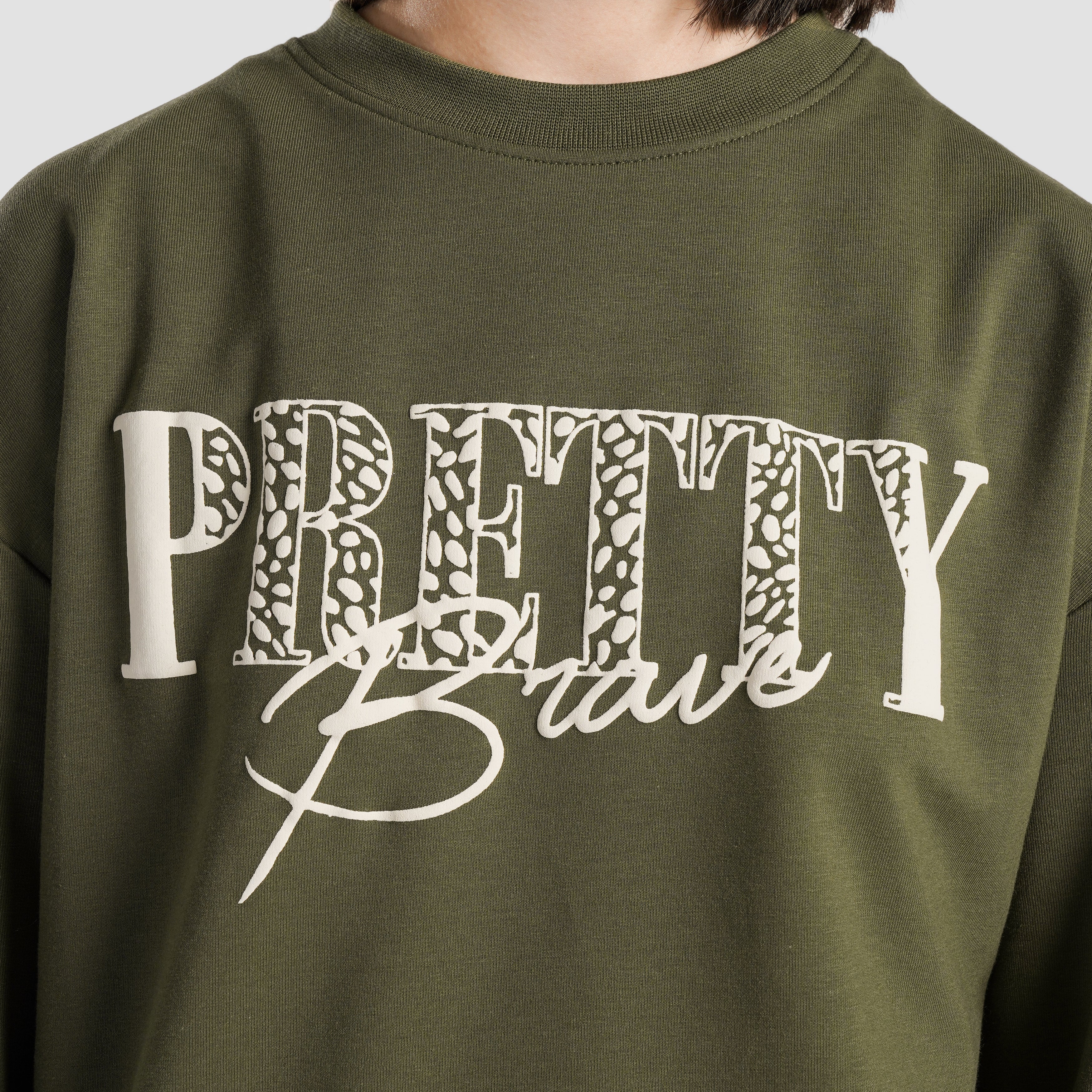 Playful Pretty SweatShirt (Olive)