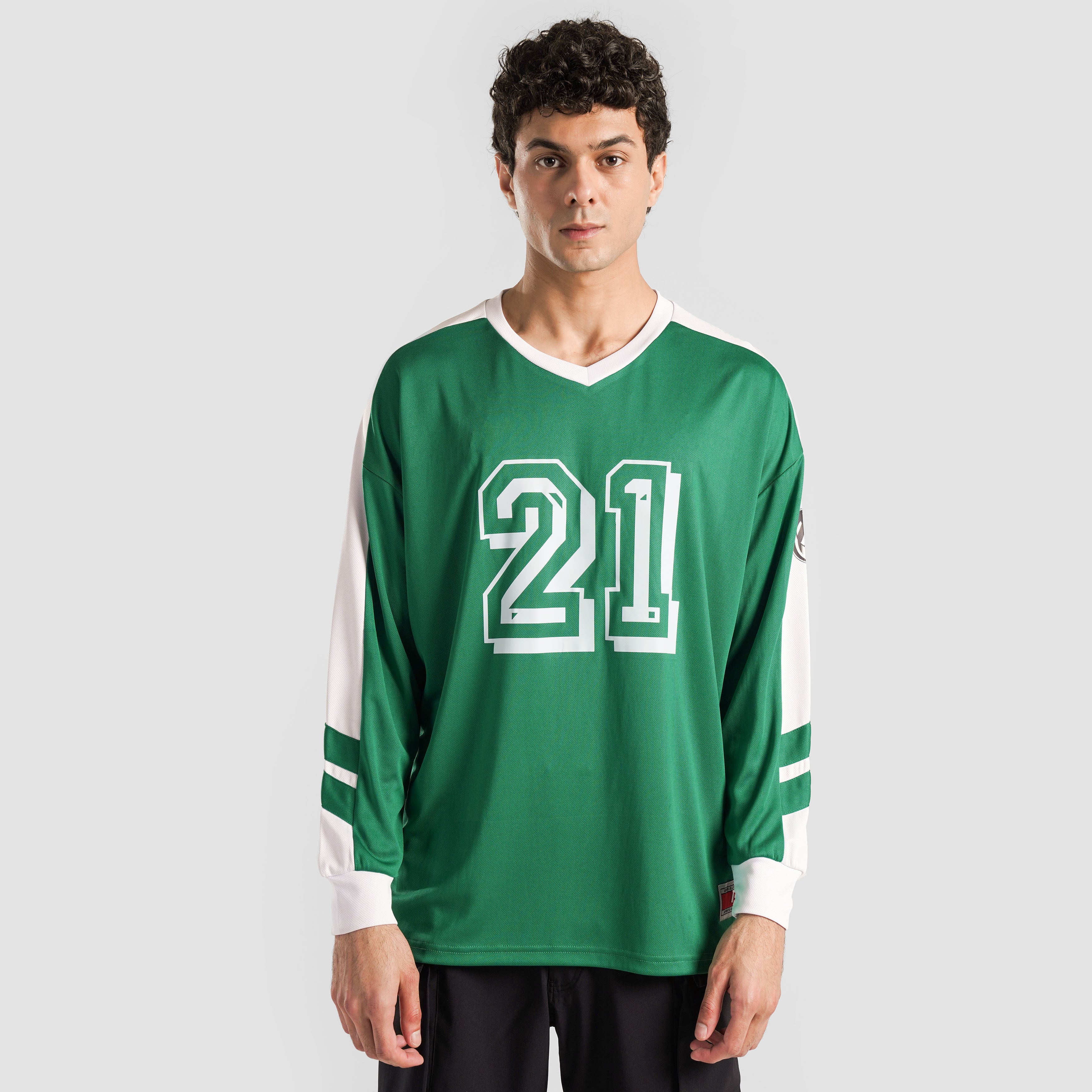 Goal Bound Full Sleeves Jersey (Dark Green)