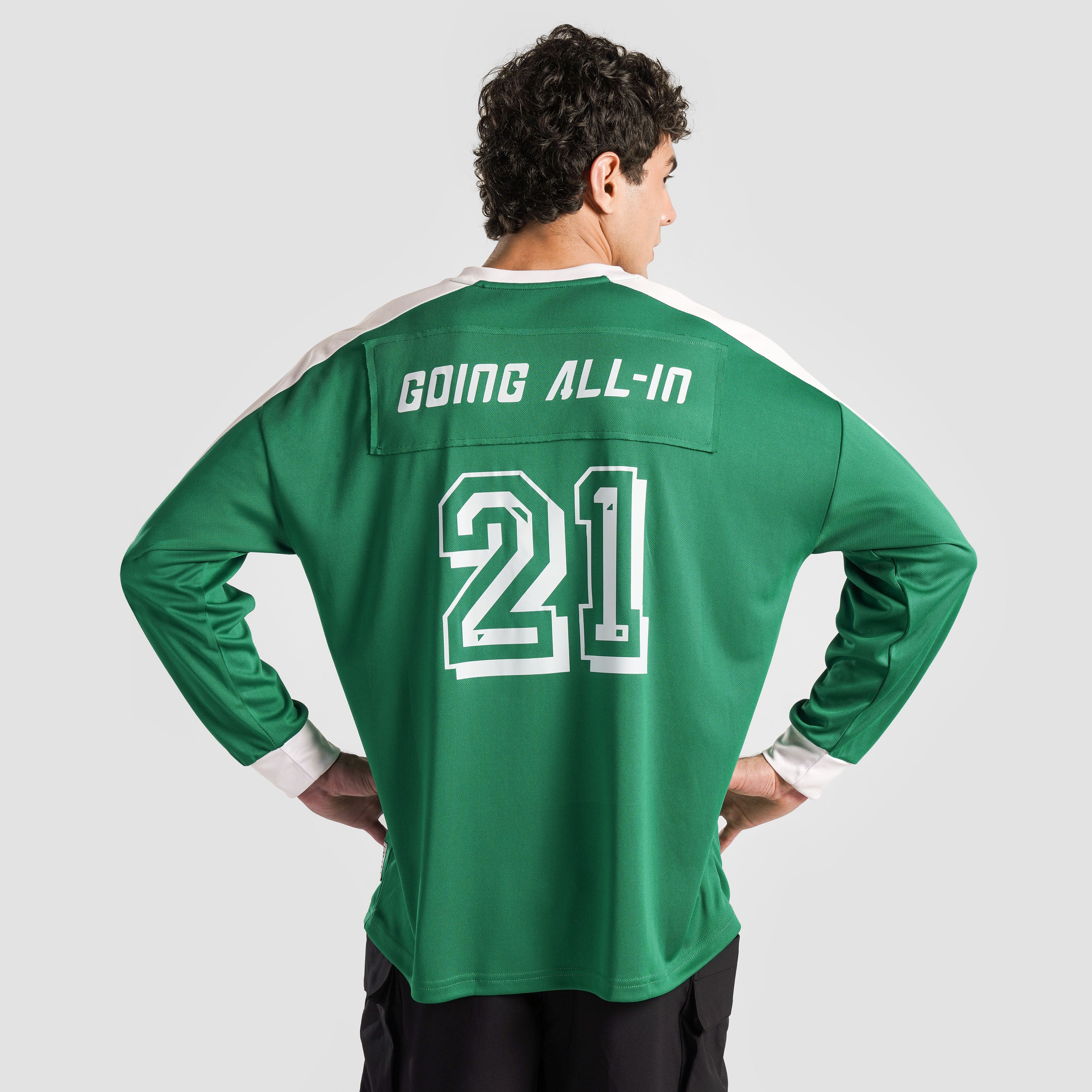 Goal Bound Full Sleeves Jersey (Dark Green)