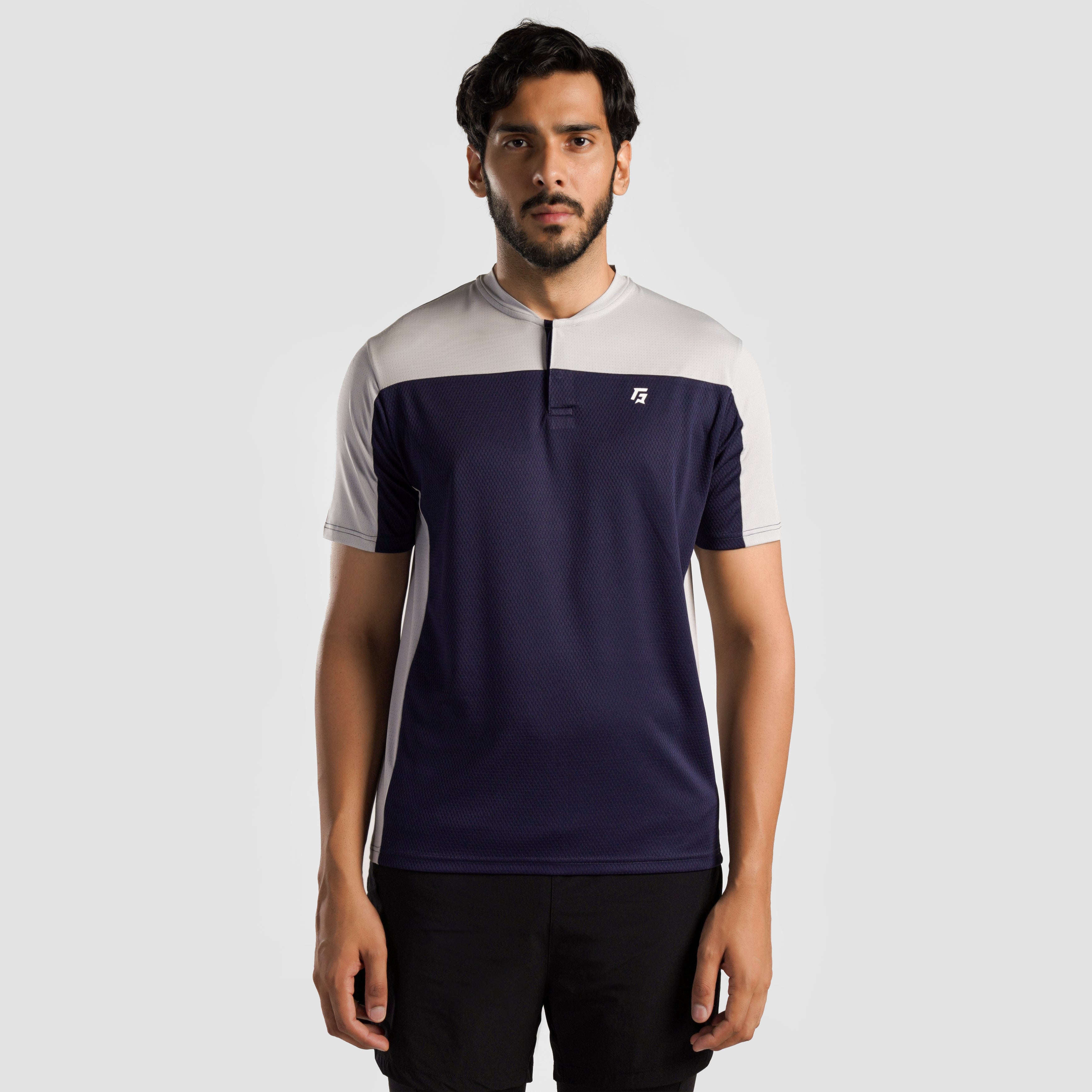 Pro Tennis T-Shirt (Navy-Grey)