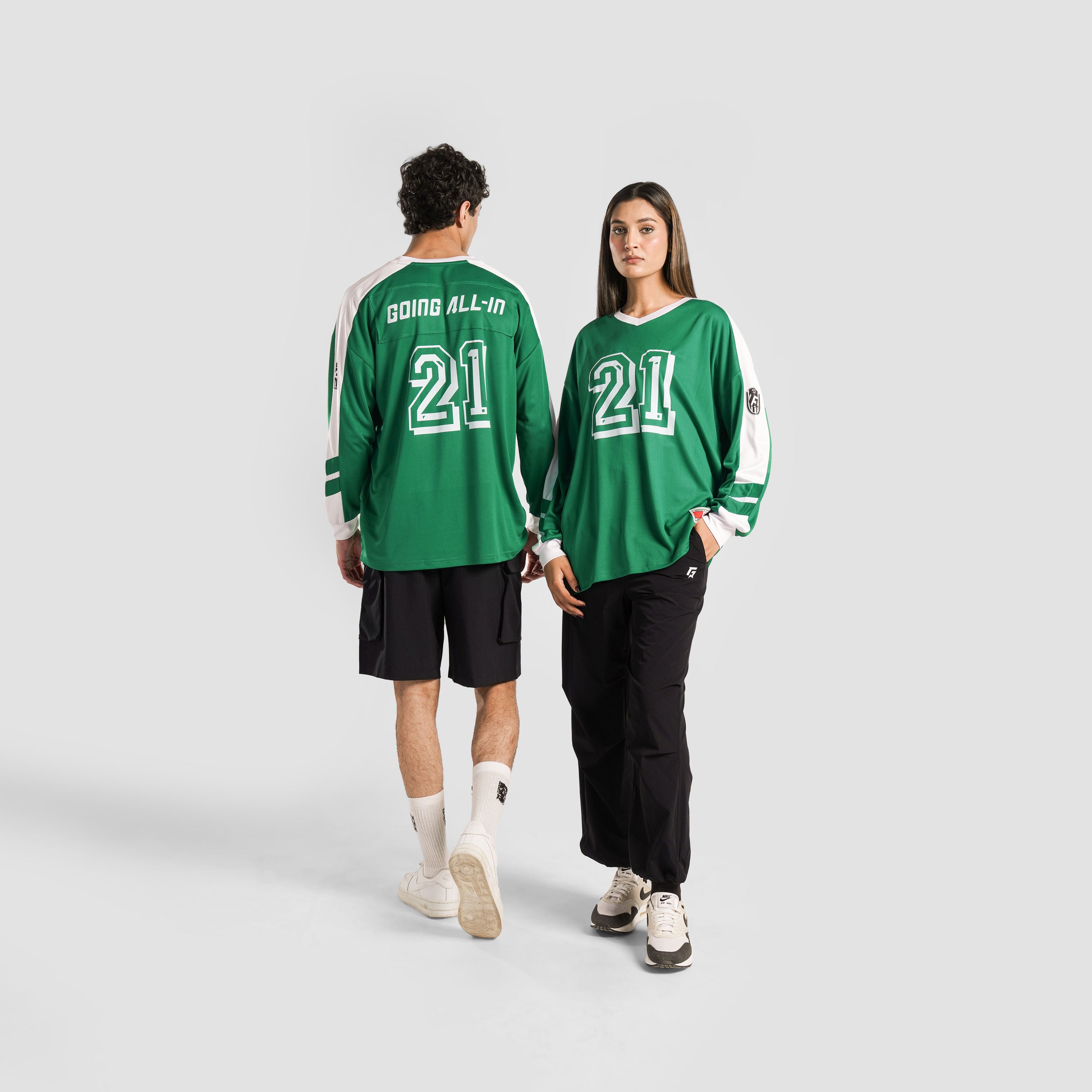 Goal Bound Full Sleeves Jersey (Dark Green)