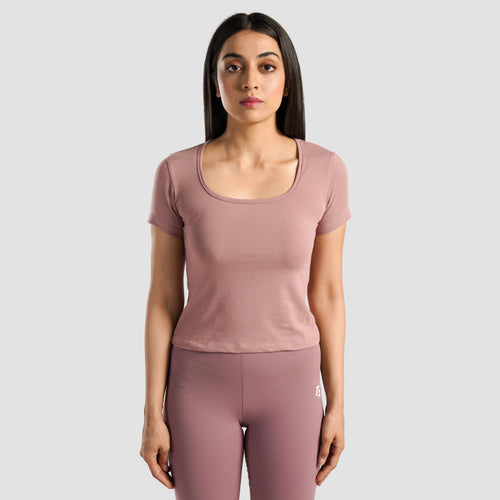 Flex Form Top (Dusty Pink)