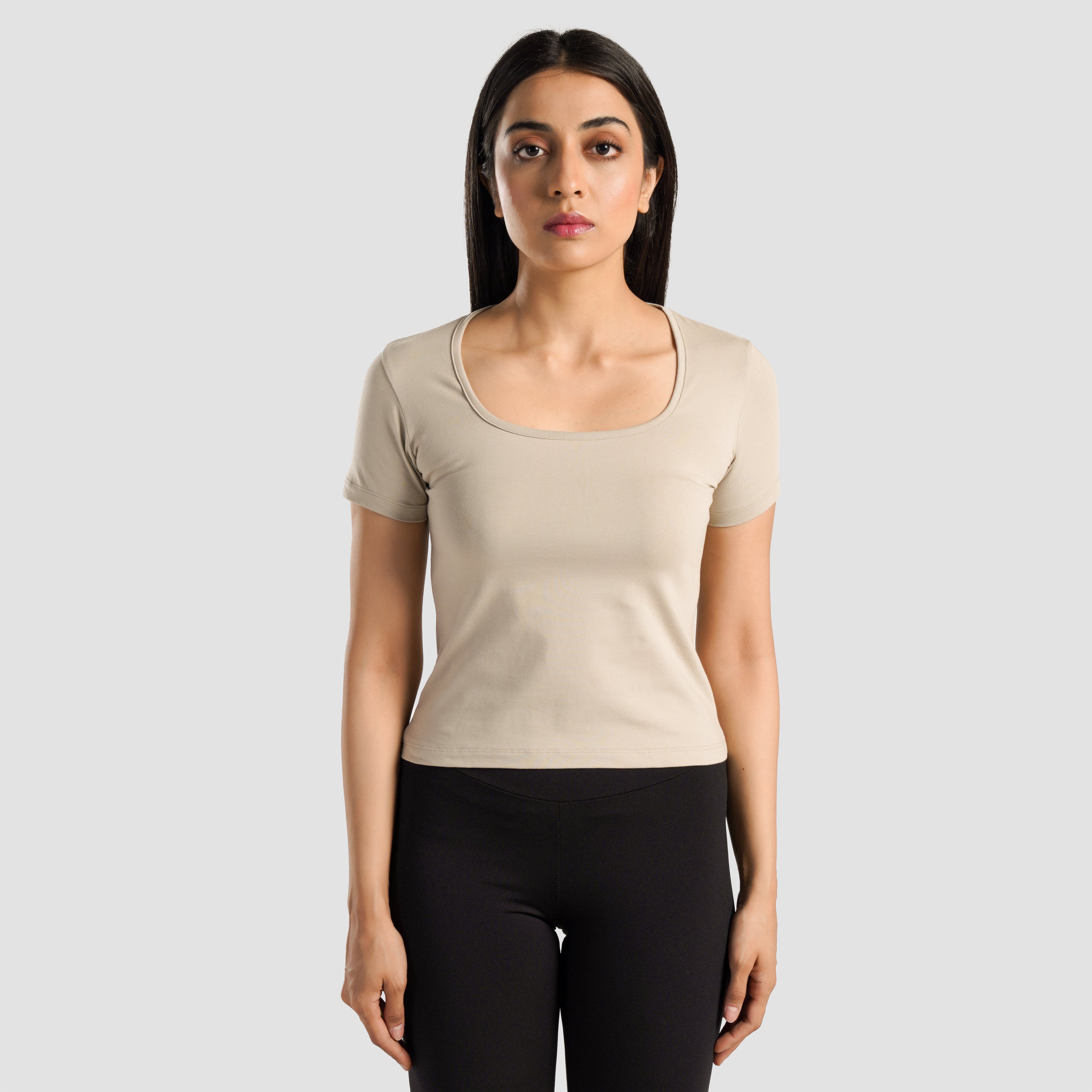 Flex Form Top (Beige)