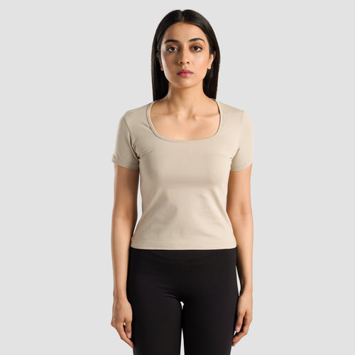 Flex Form Top (Beige)