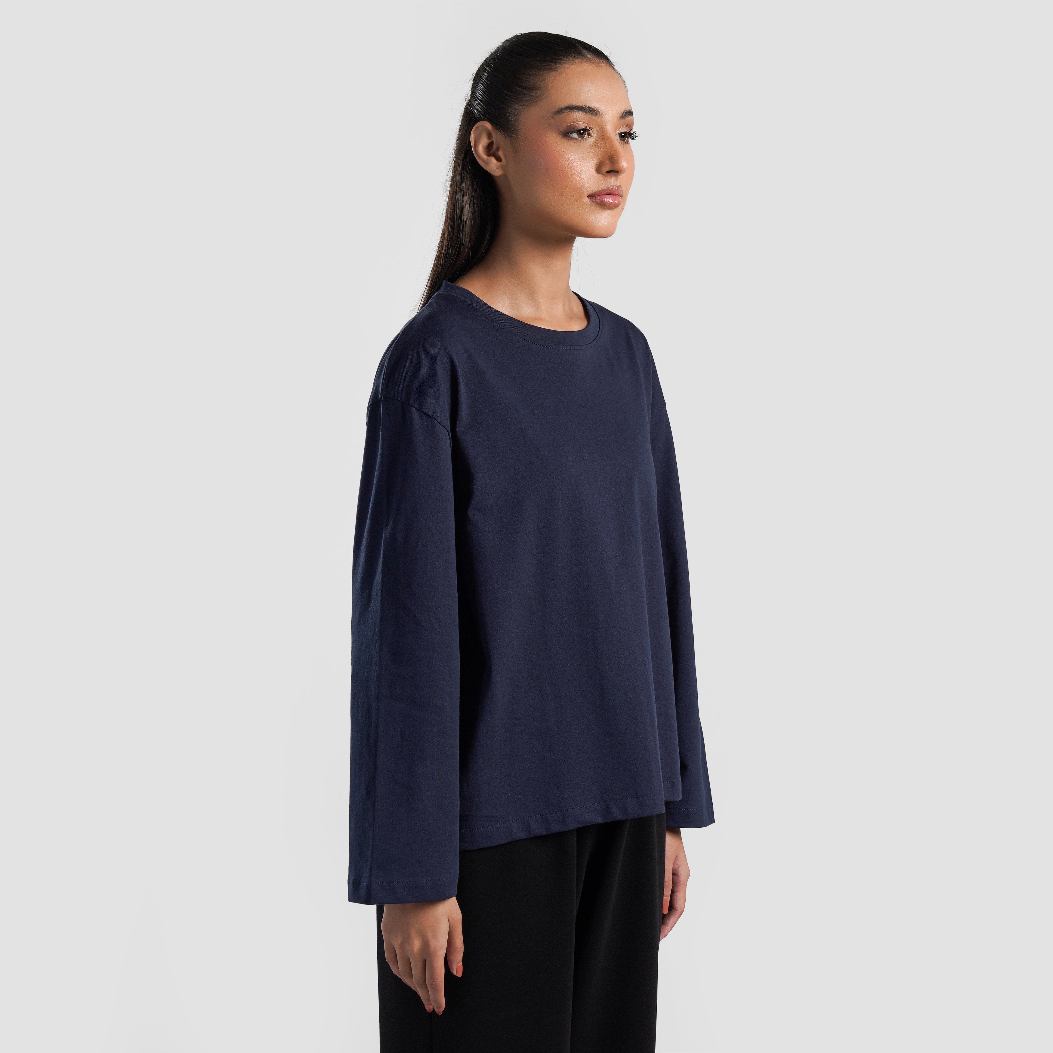 Basic Long Sleeves (Navy)
