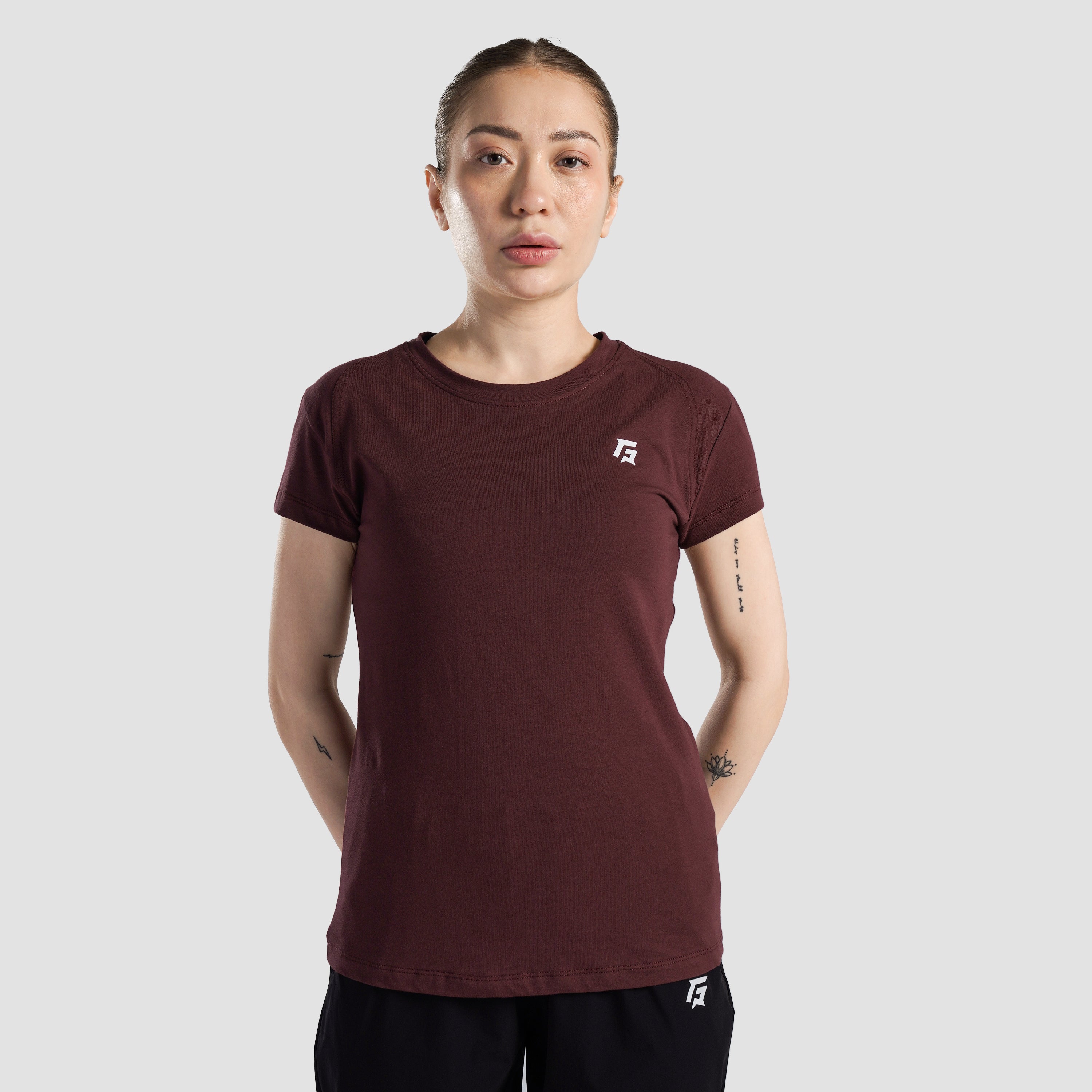 Tone Up Tee (Burgundy)