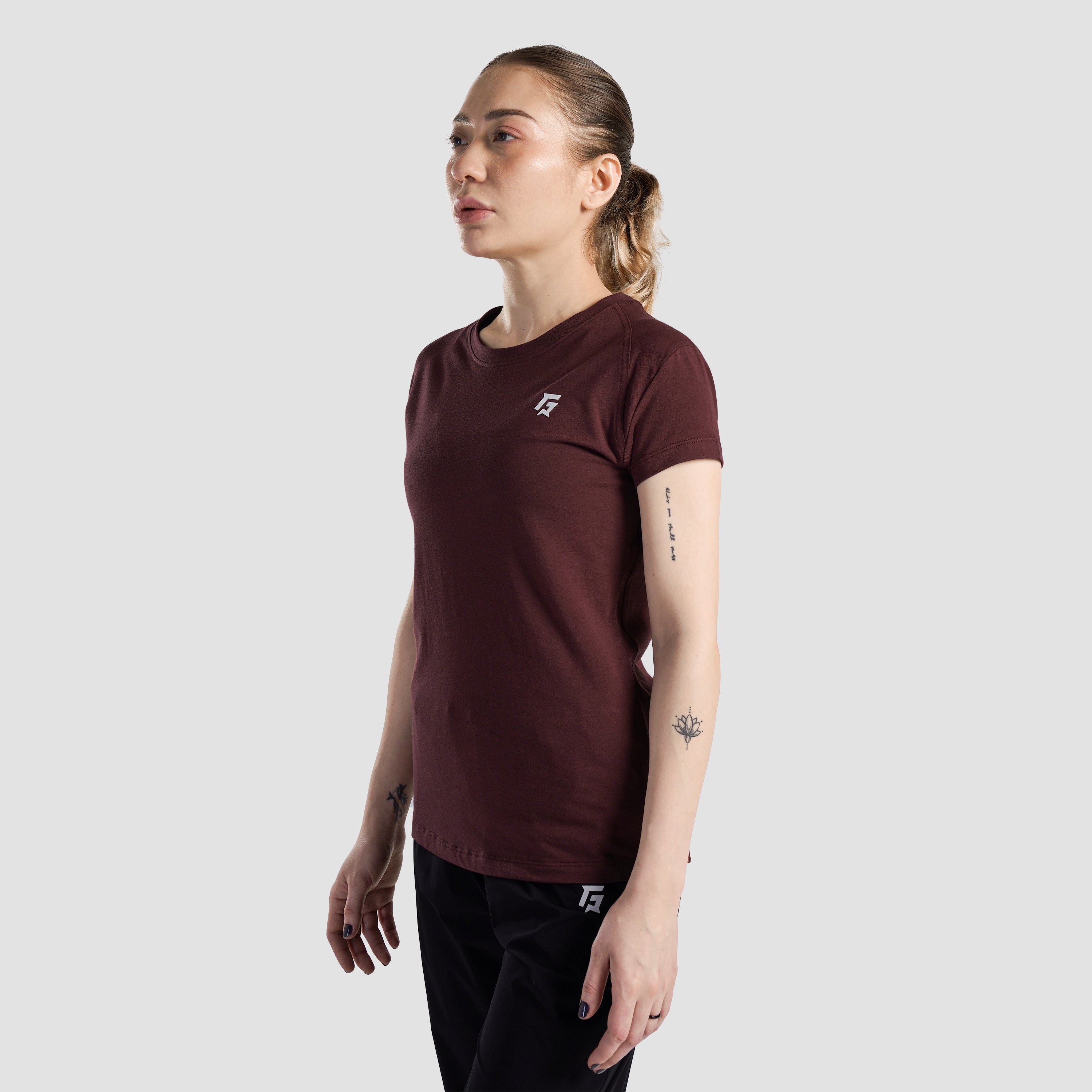 Tone Up Tee (Burgundy)