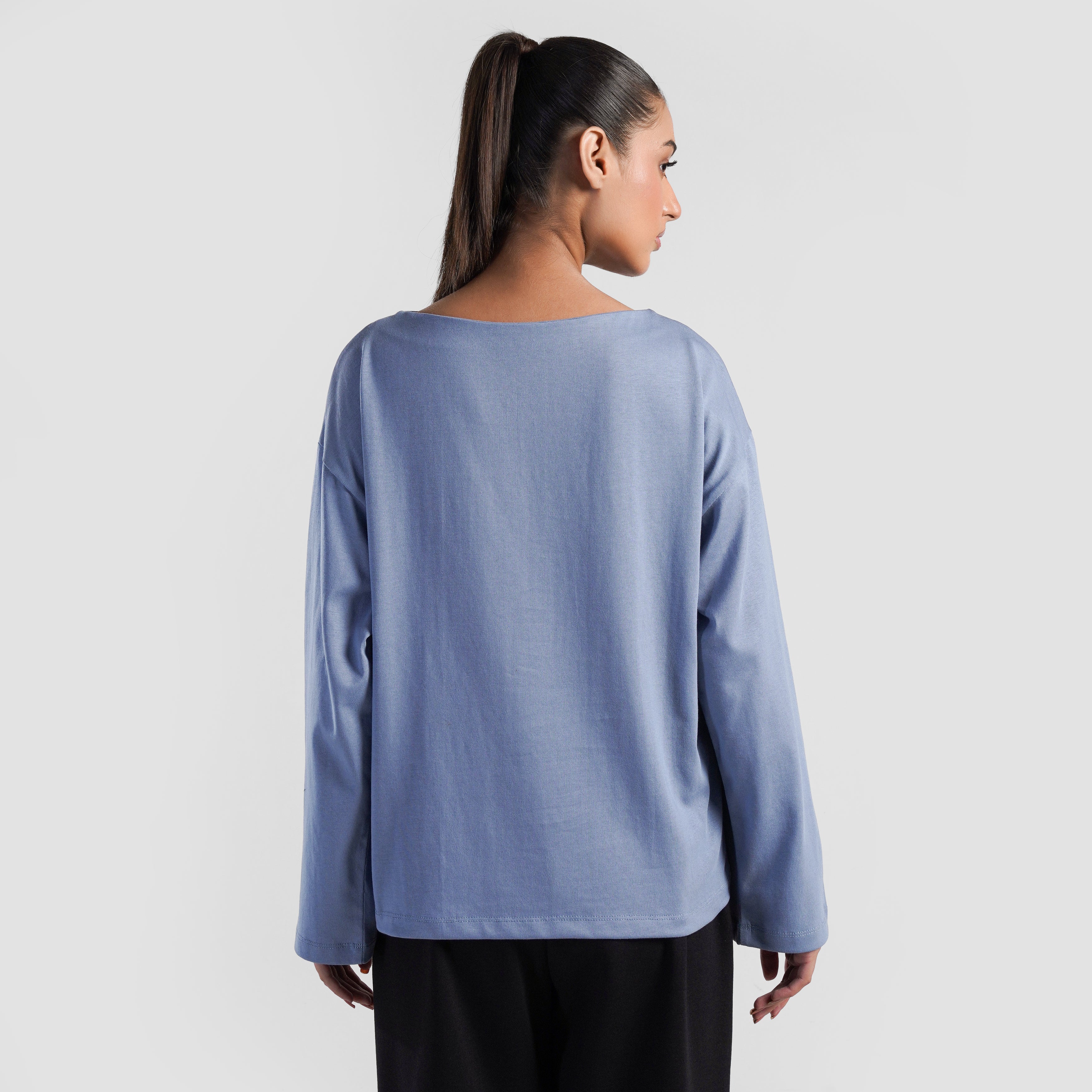Boat Neck Long Sleeves (JK Blue)