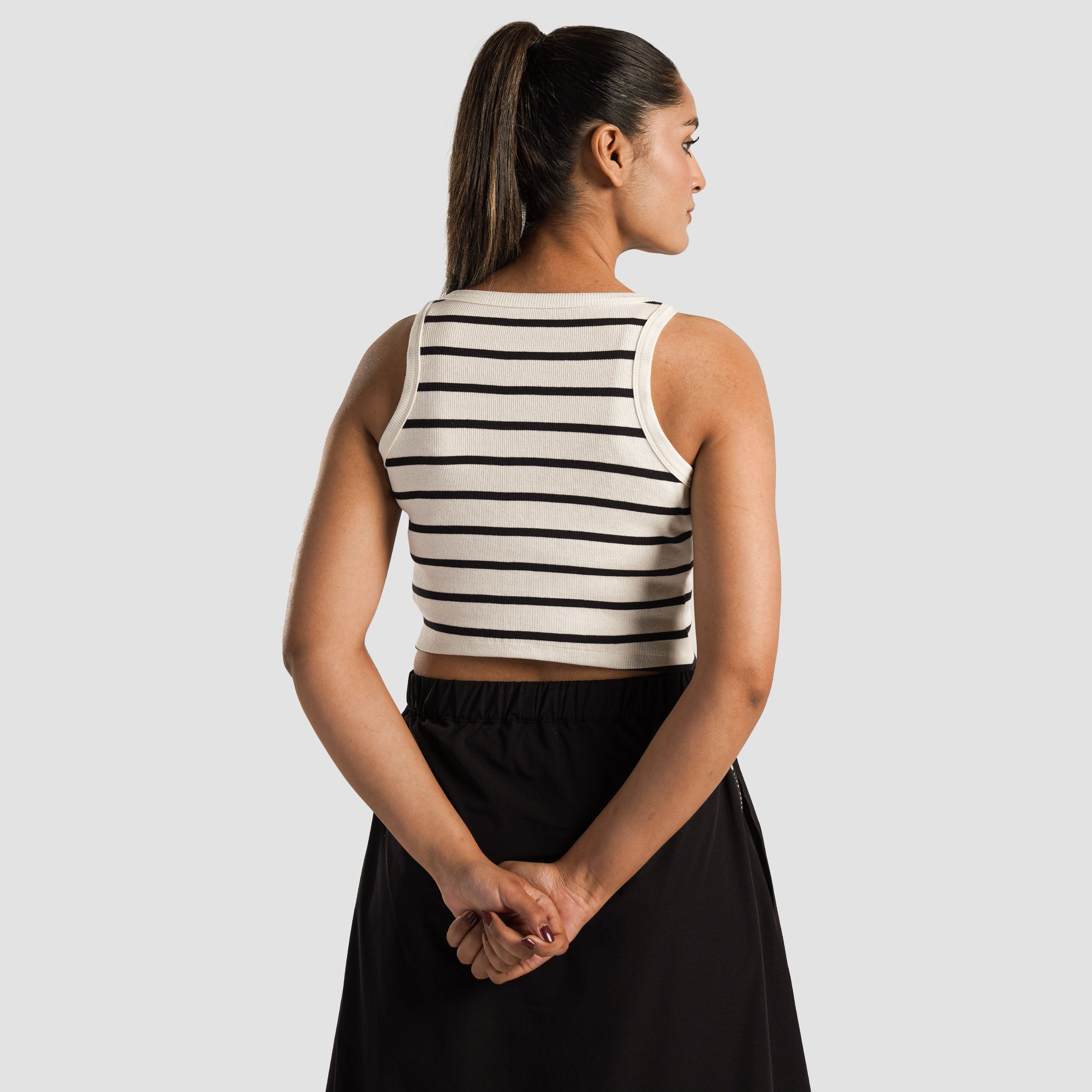 Striped Tank (White)