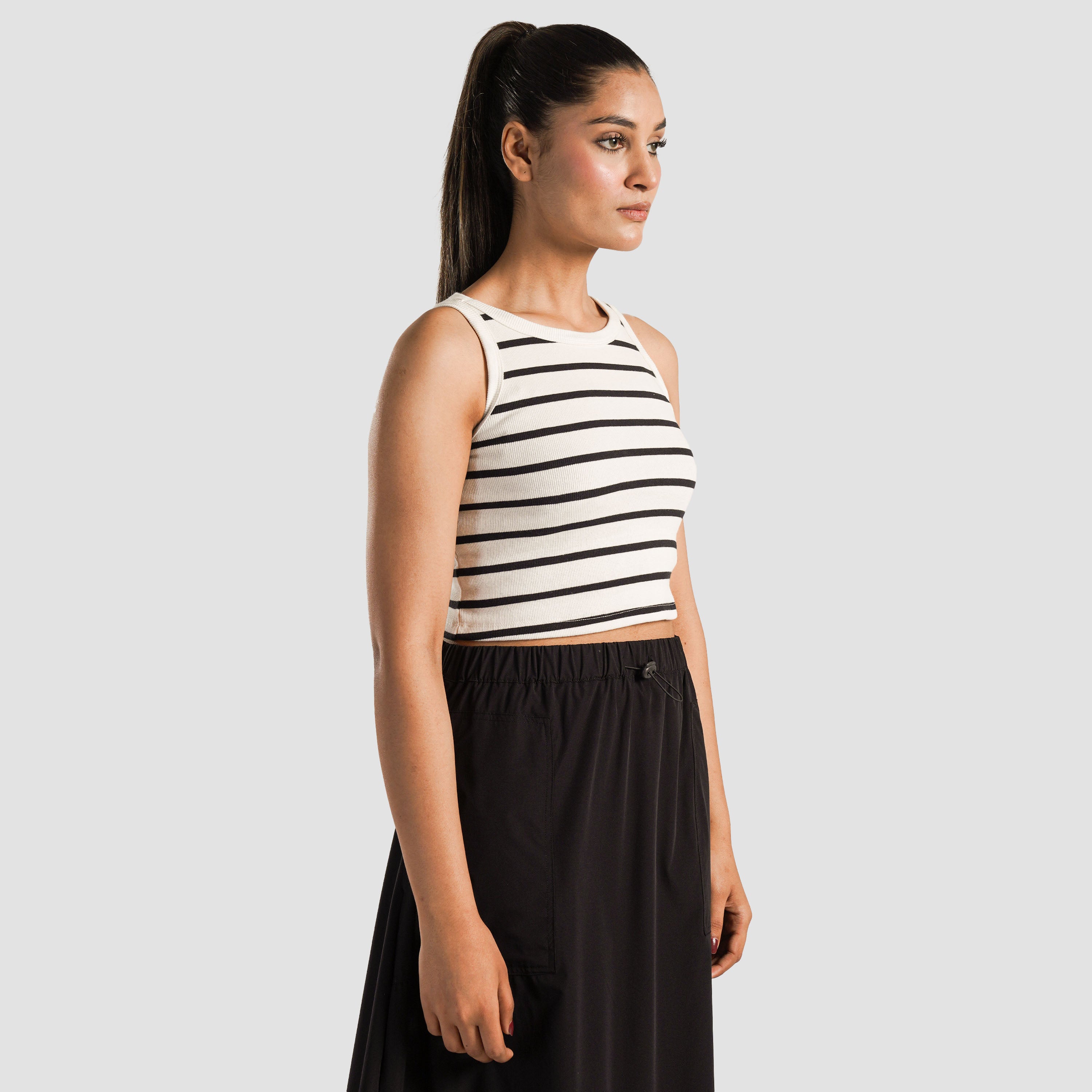 Striped Tank (White)