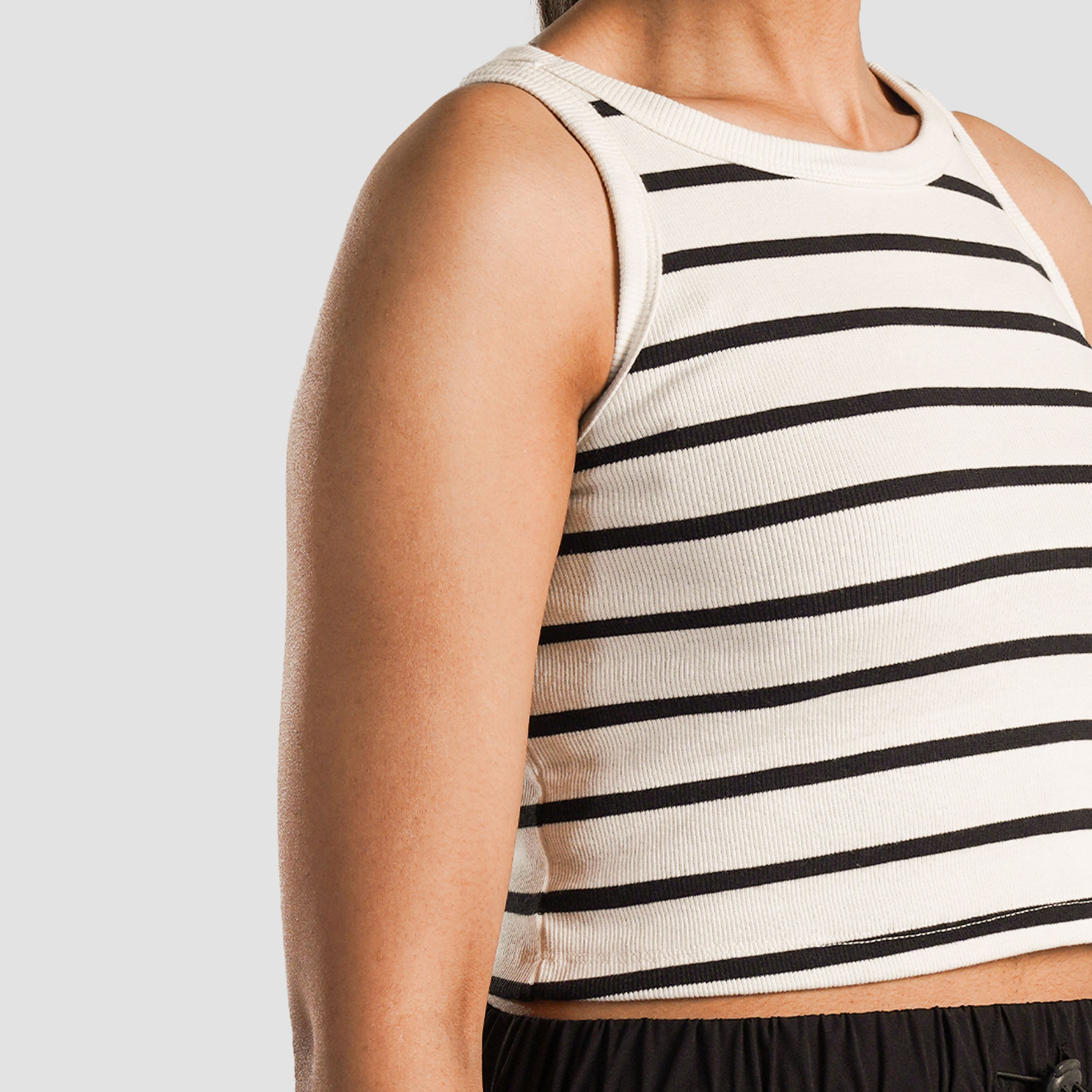 Striped Tank (White)