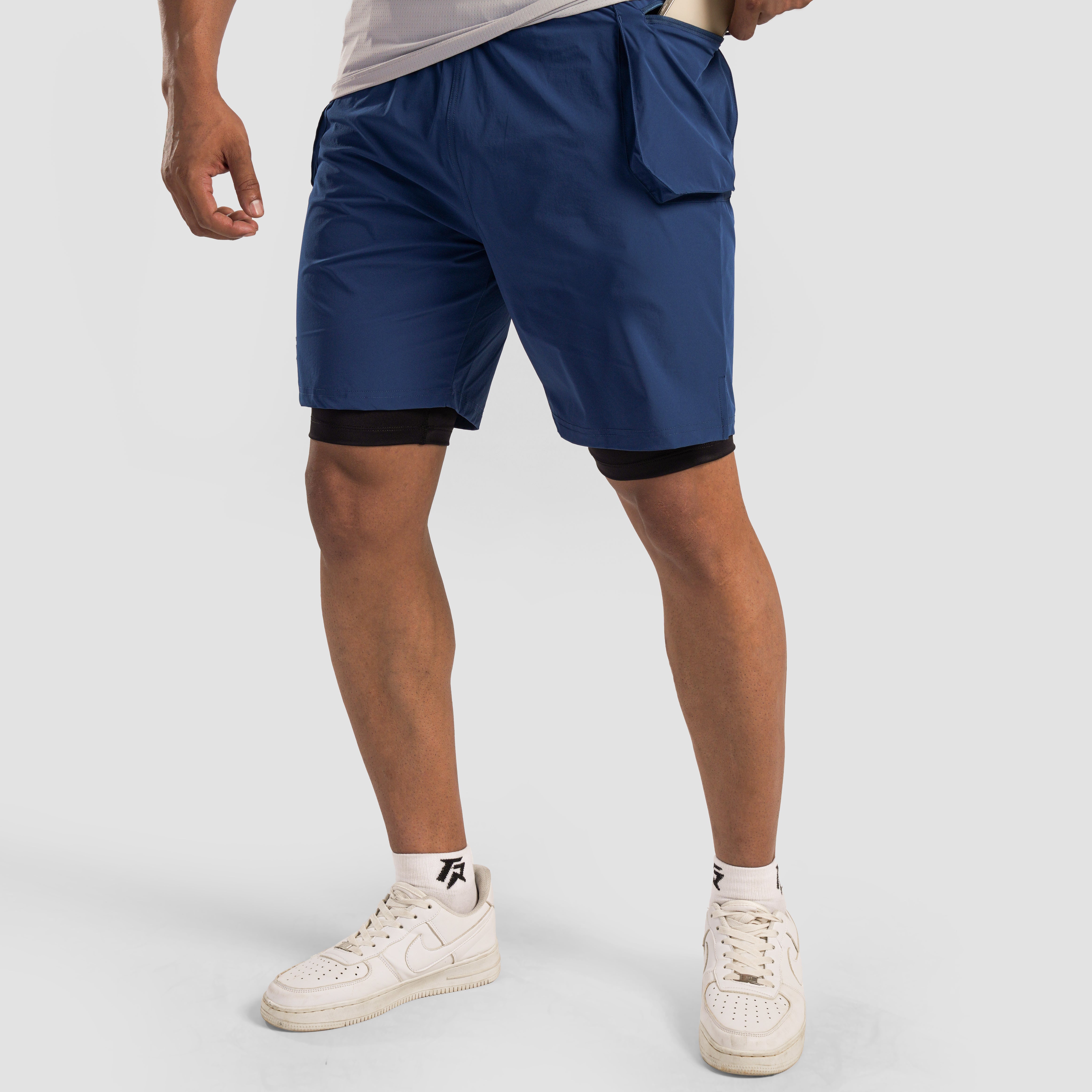 Aero Patch Shorts (Blue)
