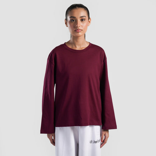 Basic Long Sleeves (Maroon)